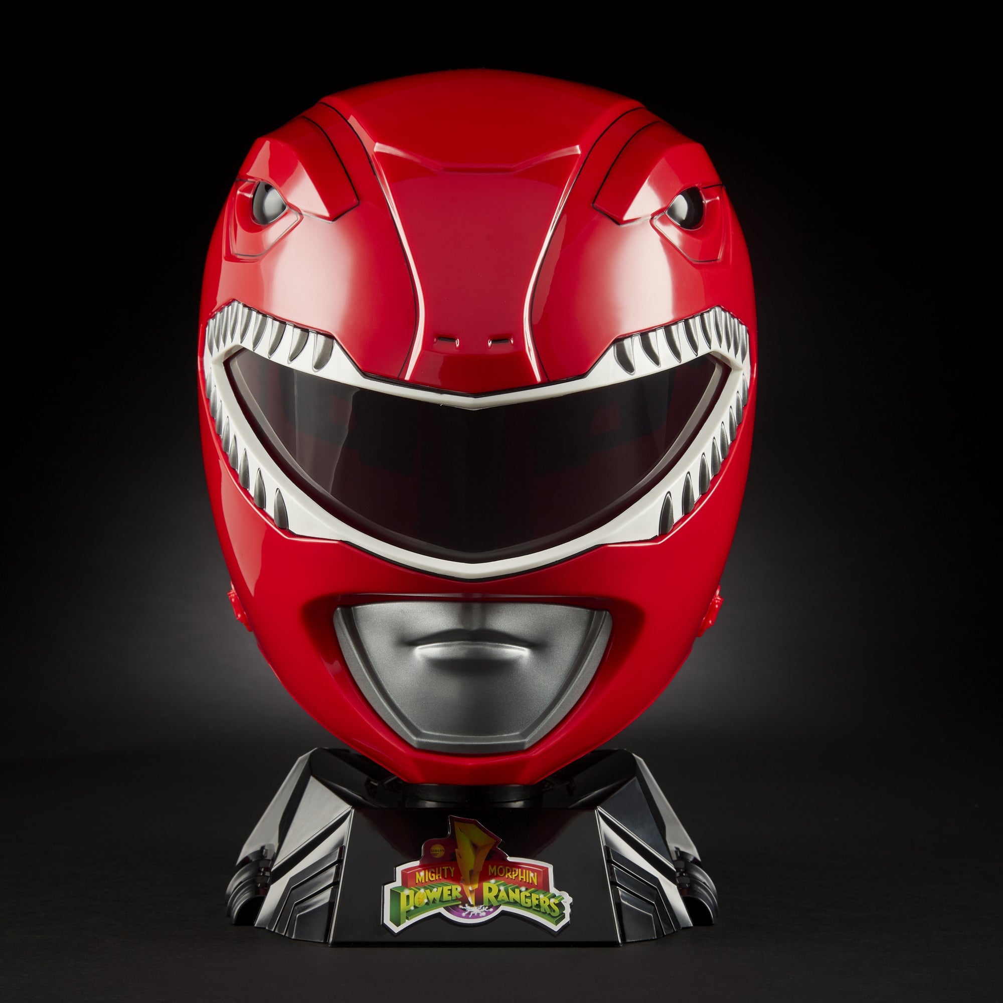 Power Rangers: Lightning Collection Mighty Morphin Red Ranger Helmet - Premium Collectible Cosplay & Display Piece for Fans & Halloween Costumes