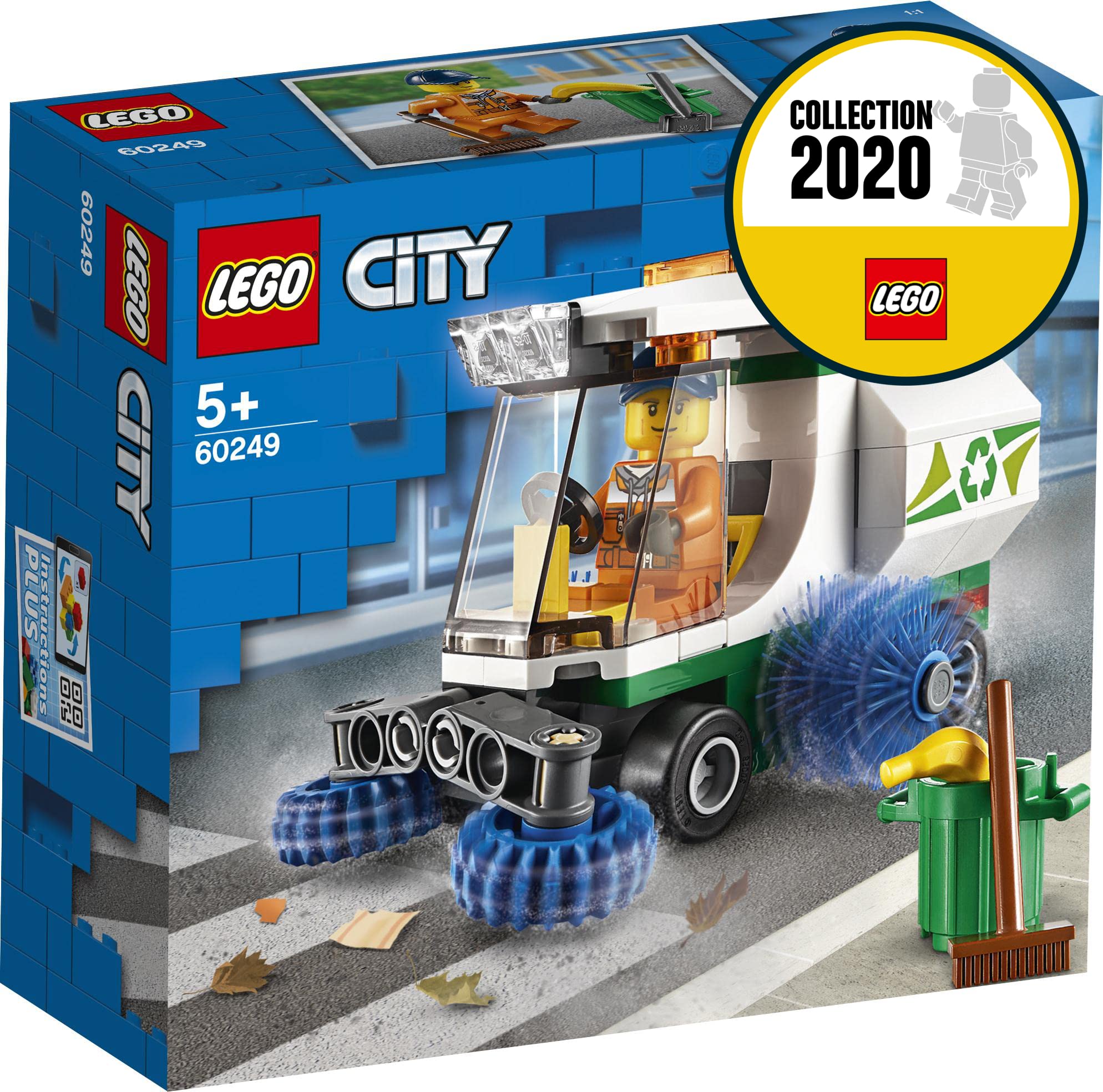 LEGO 60249 City Great Vehicles Street Sweeper Toy Truck - Fun Construction Vehicle Playset for Kids, Perfect for Pretend Play & City Building Scenes