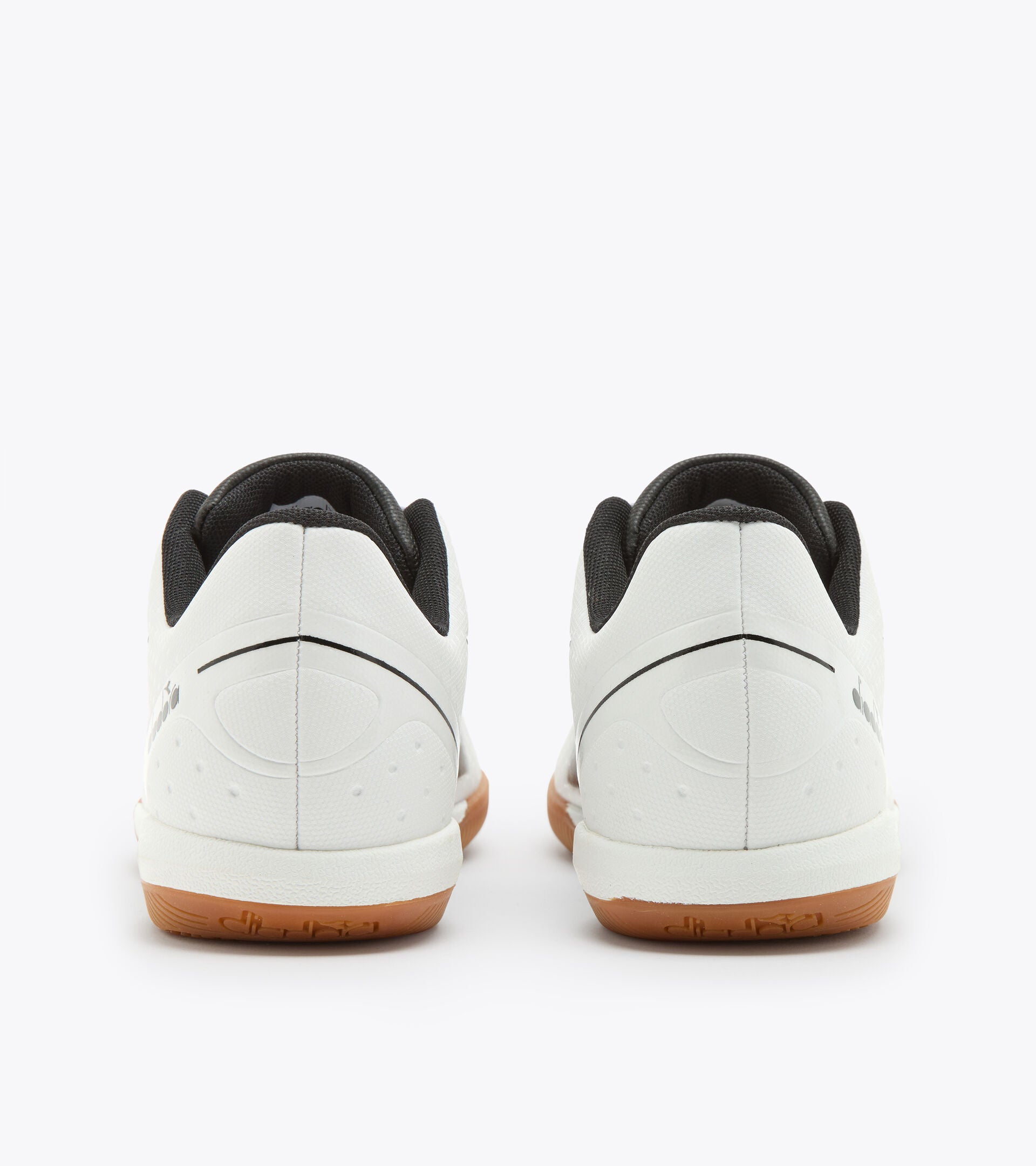 Diadora Pichichi 5 IDR Indoor Soccer Shoes - White/Black - Perfect for Futsal, Indoor Training & Court Sports