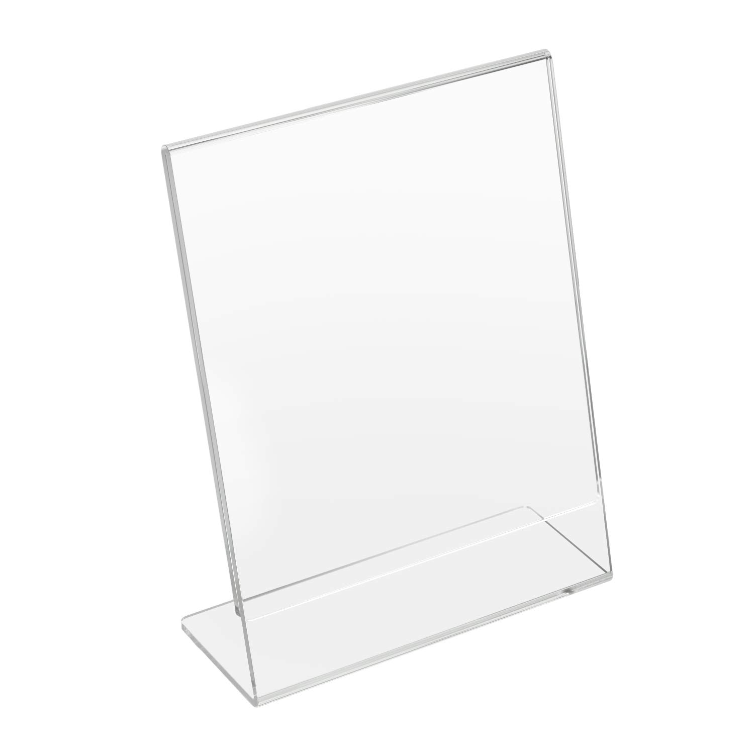 NIUBEE 6Pack 4x6 Inch Clear Acrylic Sign Holders - Vertical Picture Frames, Desktop Flyer & Document Holders, Paper Display Stand for Restaurants, Retail Stores & Office Use