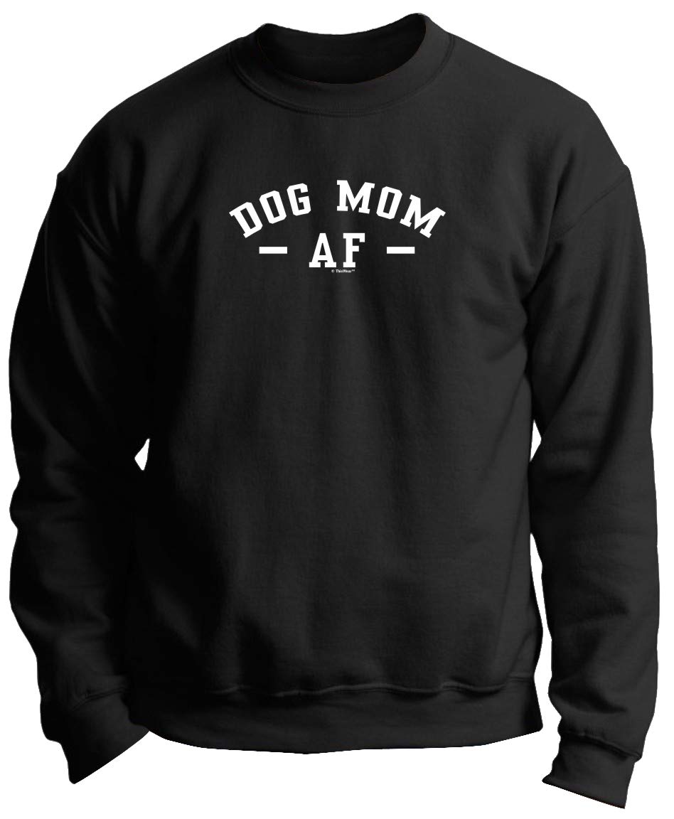 Premium Dog Mom Crewneck Sweatshirt - Cute Dog Lover Gift for Women - Comfortable Casual Wear for Dog Owners (Perfect for Walks, Dog Parks & Pet-Friendly Outings)