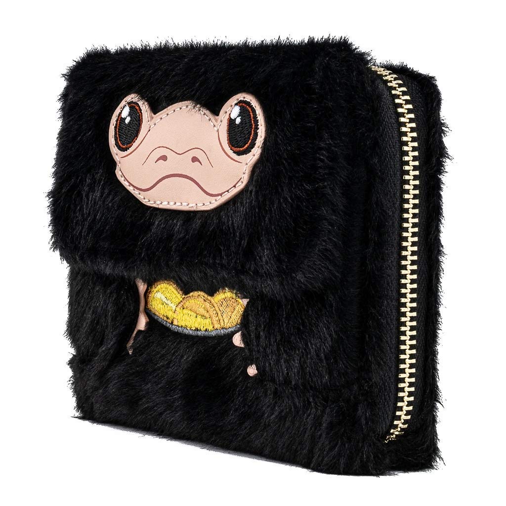 Loungefly Fantastic Beasts Niffler Plush Zip Around Wallet - Cute Collectible Coin Purse for Harry Potter Fans | Perfect for Cosplay, Gift Giving & Wizarding World Merchandise Collection