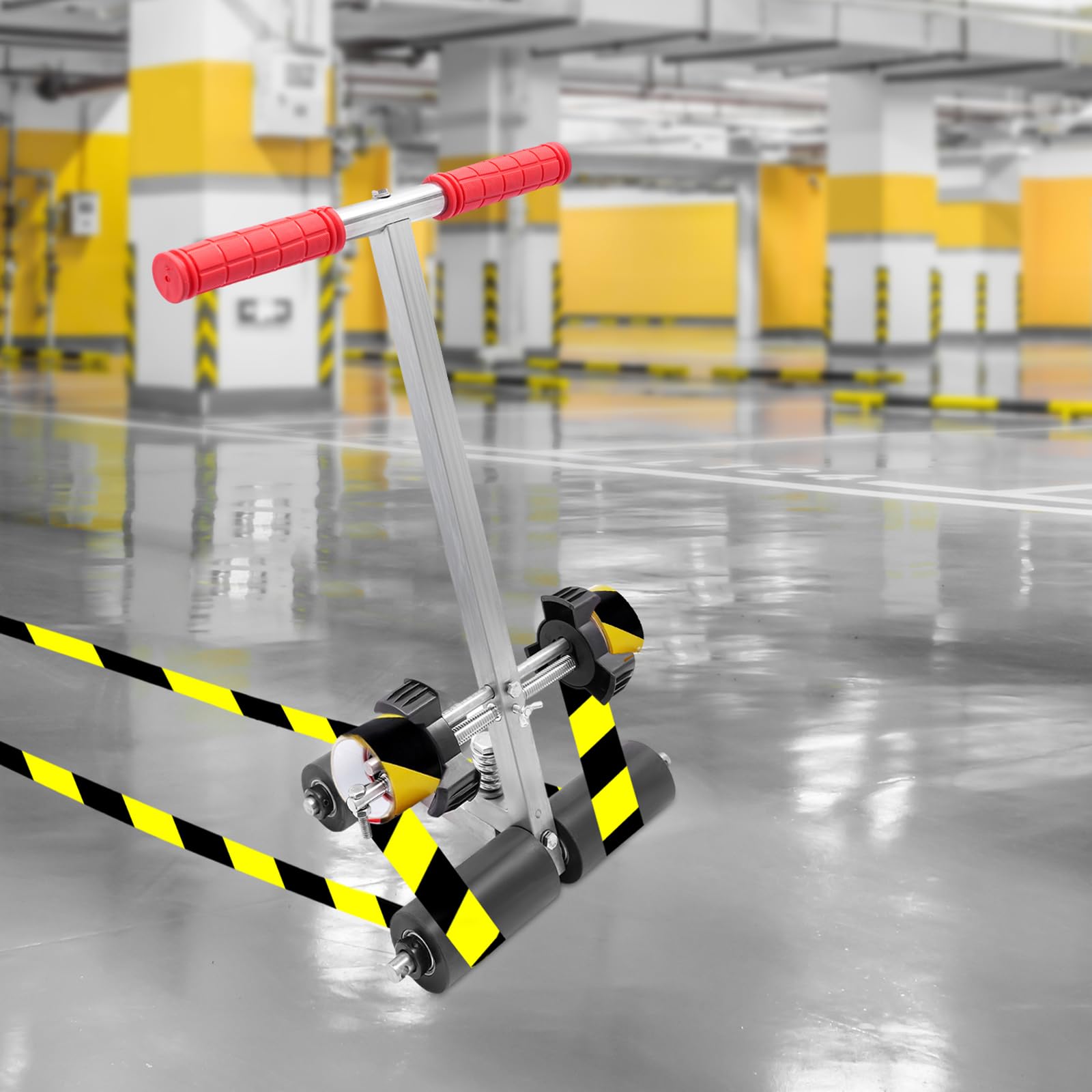 **Hand-Push Floor Tape Applicator - Court Line Marking Machine for Sports Fields, Parking Lots & Parks | Durable Line Striping Equipment for Painting Court Lines & Stripes**    *(Perfect for Basketball Courts, Tennis Courts, Soccer Fields, Parking Lot Markings & Playgrounds)*