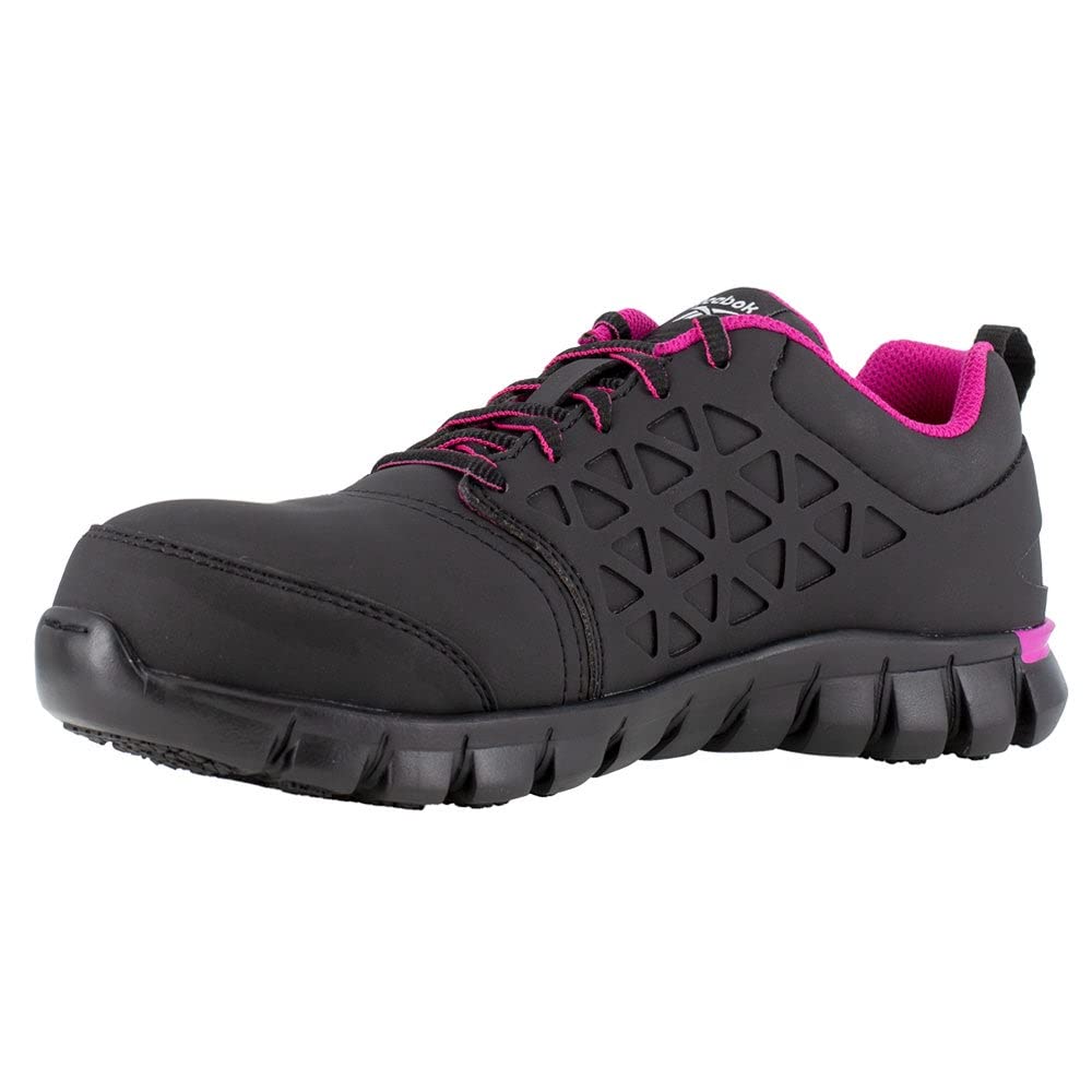 Reebok Women's Sublite Cushion Safety Toe Work Shoes - Lightweight Athletic Sneakers for Industrial & Construction Workers | Comfortable for Long Shifts & Warehouse Jobs