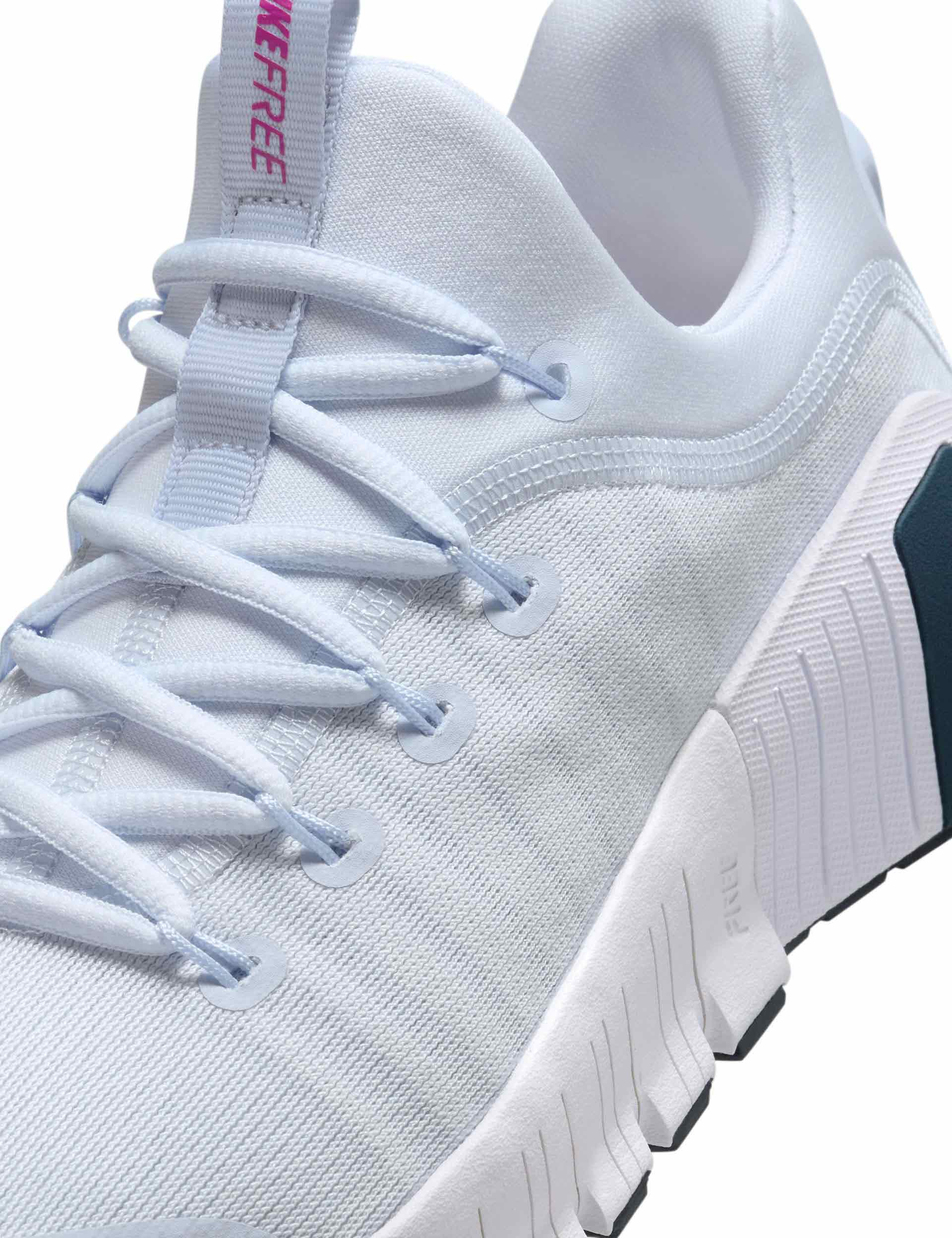 Nike Free Metcon 6 Cross Training Shoes - Football Grey/Armory Navy/Hot Fuchsia | Gym Workout & CrossFit Training Shoes for Men & Women