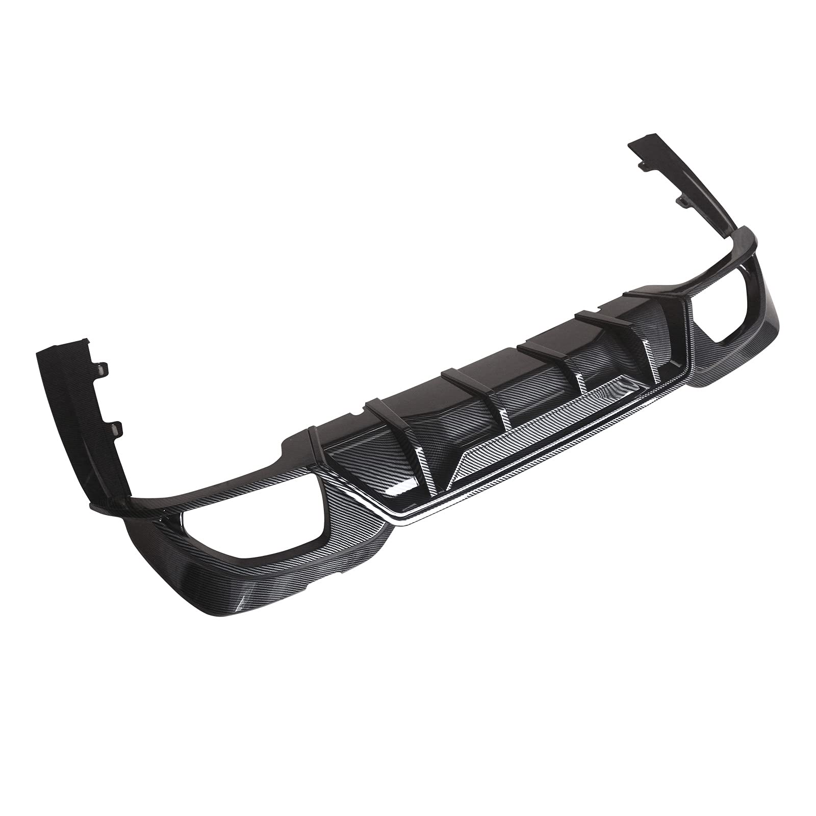 NINTE Rear Diffuser for 2019-2022 BMW 3 Series G20 M Sport Bumper - Carbon Fiber Style Painted Lower Splitter Lip | Perfect Upgrade for Enhanced Aerodynamics & Sporty Look