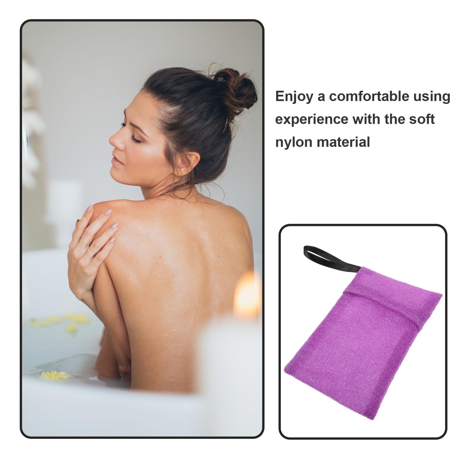 Portable Soft Fleece Soap Holder Bag with Drawstring - Mini Travel Toiletries Organizer for Bar Soap, Bath Accessories & Travel Bottles - Ideal for Camping, Gym & Vacation (Purple, Nylon)