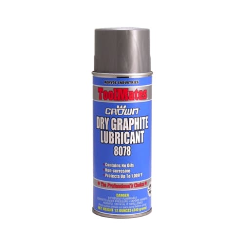 Aervoe 8078 12 oz. Dry Graphite Lubricant Spray - Non-Stick, High-Temperature Resistant for Locks, Hinges & Machinery - Perfect for Home, Automotive & Industrial Use