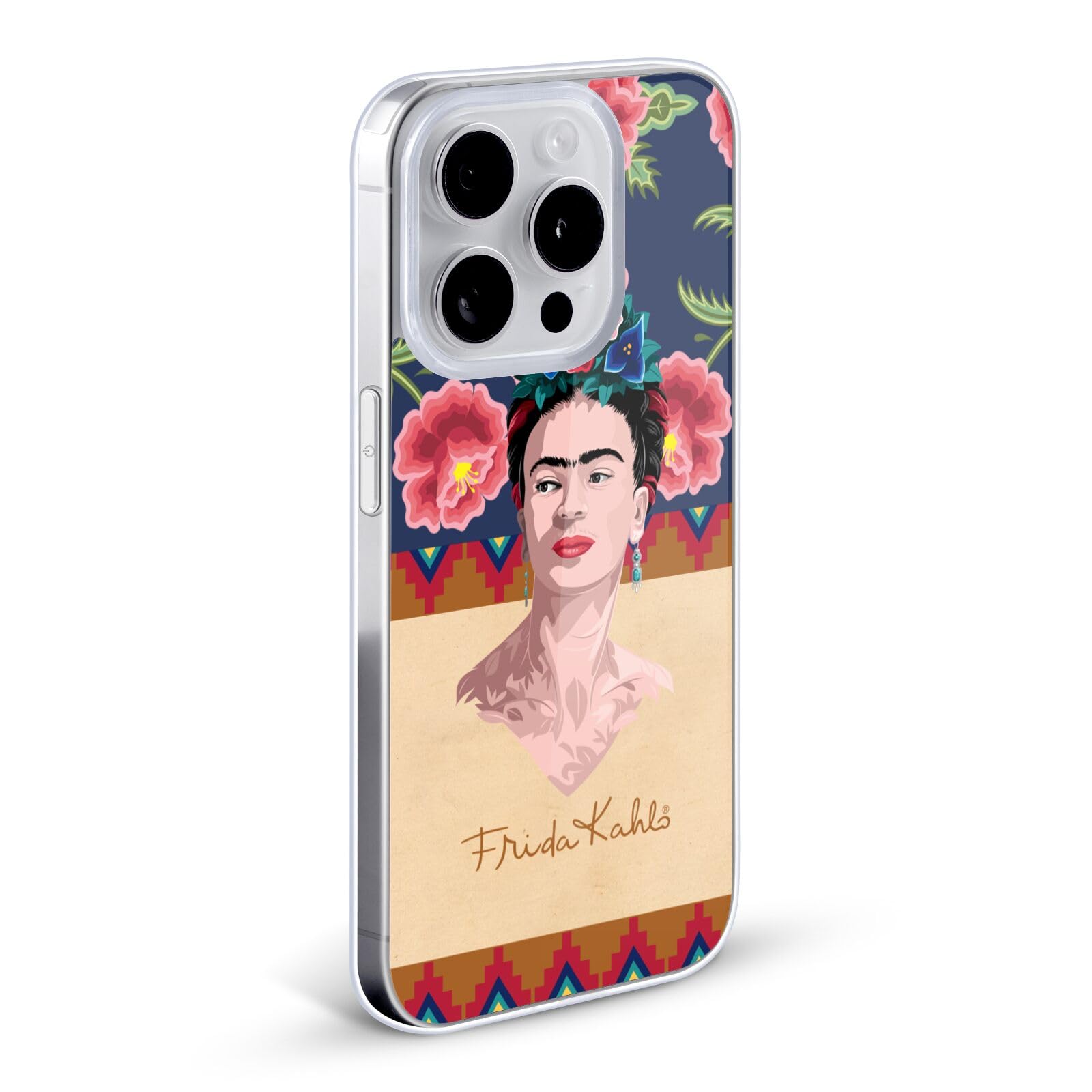 Official Frida Kahlo Red Portrait Soft Gel Case for Apple iPhone 12 Mini - Durable Protective Cover with Artistic Design, Perfect for Everyday Use and Gift Giving