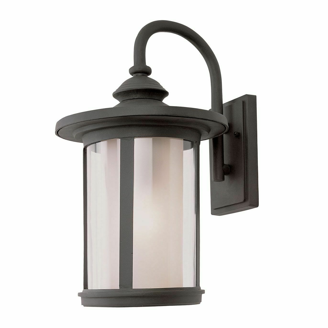 Trans Globe Lighting PL 440041BK Black LED Outdoor Wall Lantern - GU24 Base Energy Efficient Exterior Light for Porch, Patio & Entryway