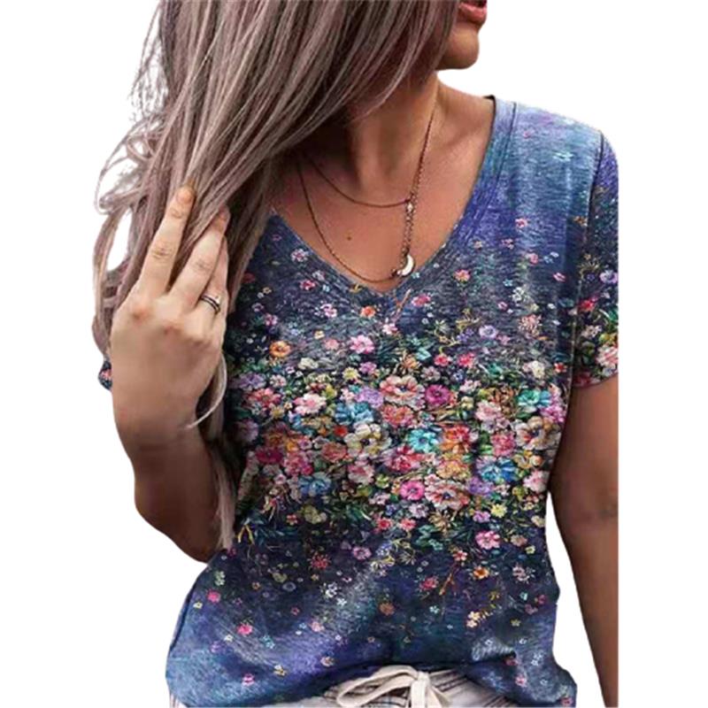 American Flag Flower 3D Print Streetwear T-Shirt for Women | Sexy Graphic Tee | Casual Summer Top | Perfect for Parties, Concerts & Patriotic Events