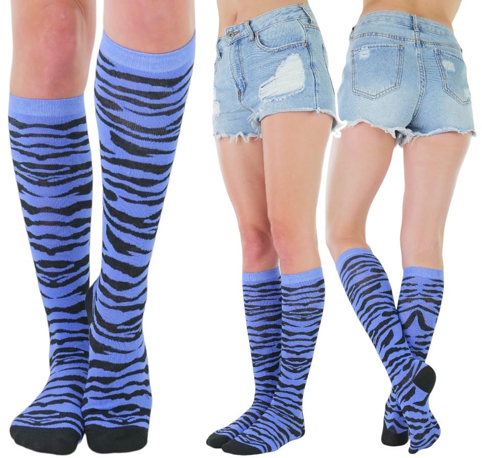ToBeInStyle Women's Knee High Socks - Pack of 6 or 12 - Comfortable & Stylish Crew Socks for Boots, Work, and Everyday Wear