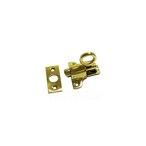 ONESTOPDIY Solid Brass Fanlight Catch Loft Attic Latch with Screws - Durable Window Hardware for Home, Barn & Shed Security (Set of 2) - Perfect for Doors, Windows, Cabinets & Storage Spaces