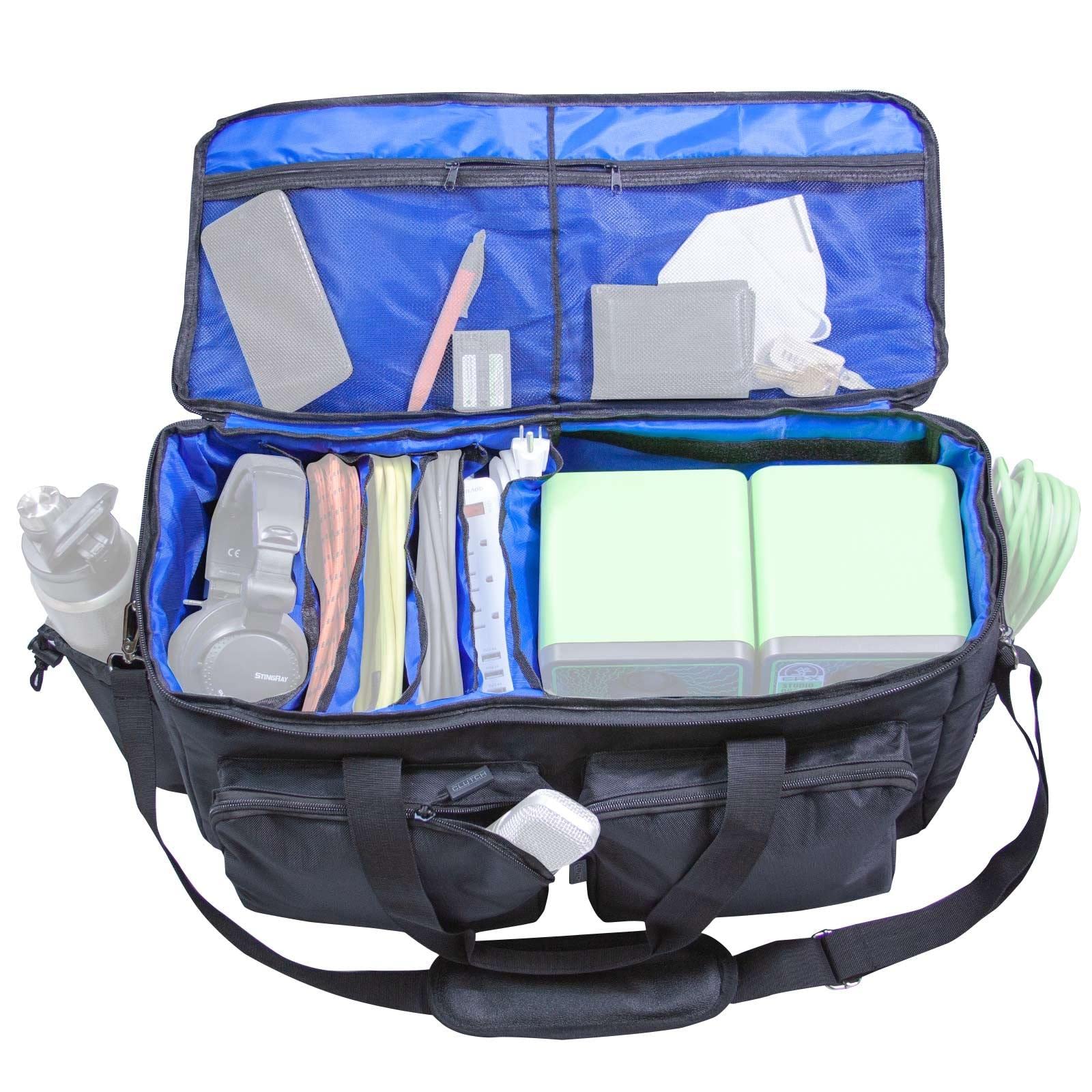 CLUTCH CL-CADDY200 Premium Utility Storage & Transport Bag for Headphones, Cables & Tech Accessories - Perfect for DJs, Musicians & Travel Organization