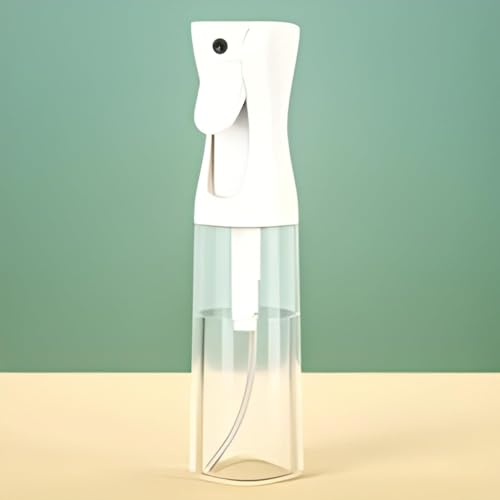 GROVENT® Clear Hair Mister Spray Bottle - 300ml Continuous Pressurized 360° Fine Mist Water Sprayer for Salon-Quality Hydration - Perfect for Hair Styling, Plant Care, Travel & Home Use