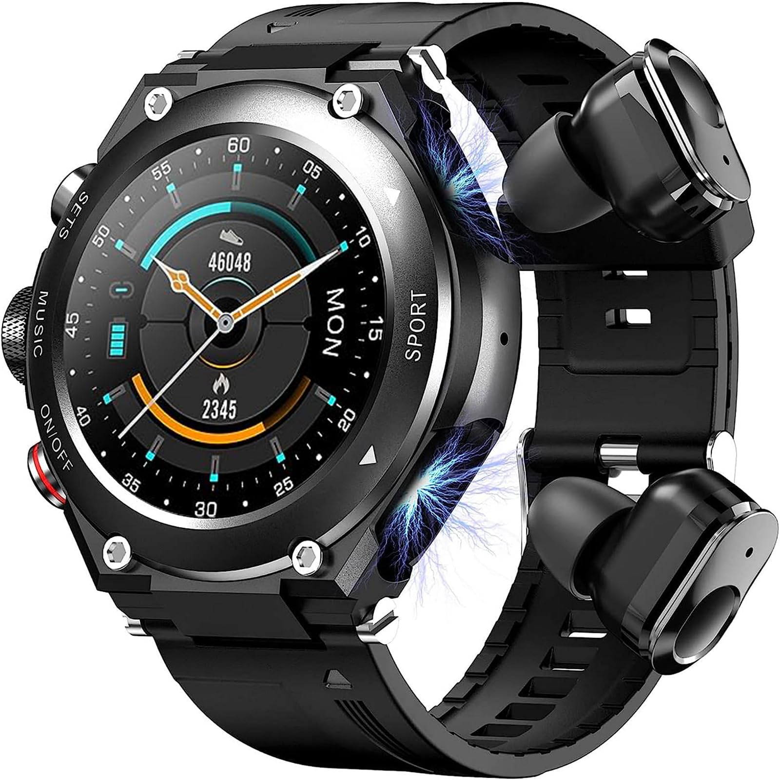 CISIYOO Smart Watch with Bluetooth Headphones - 1.28