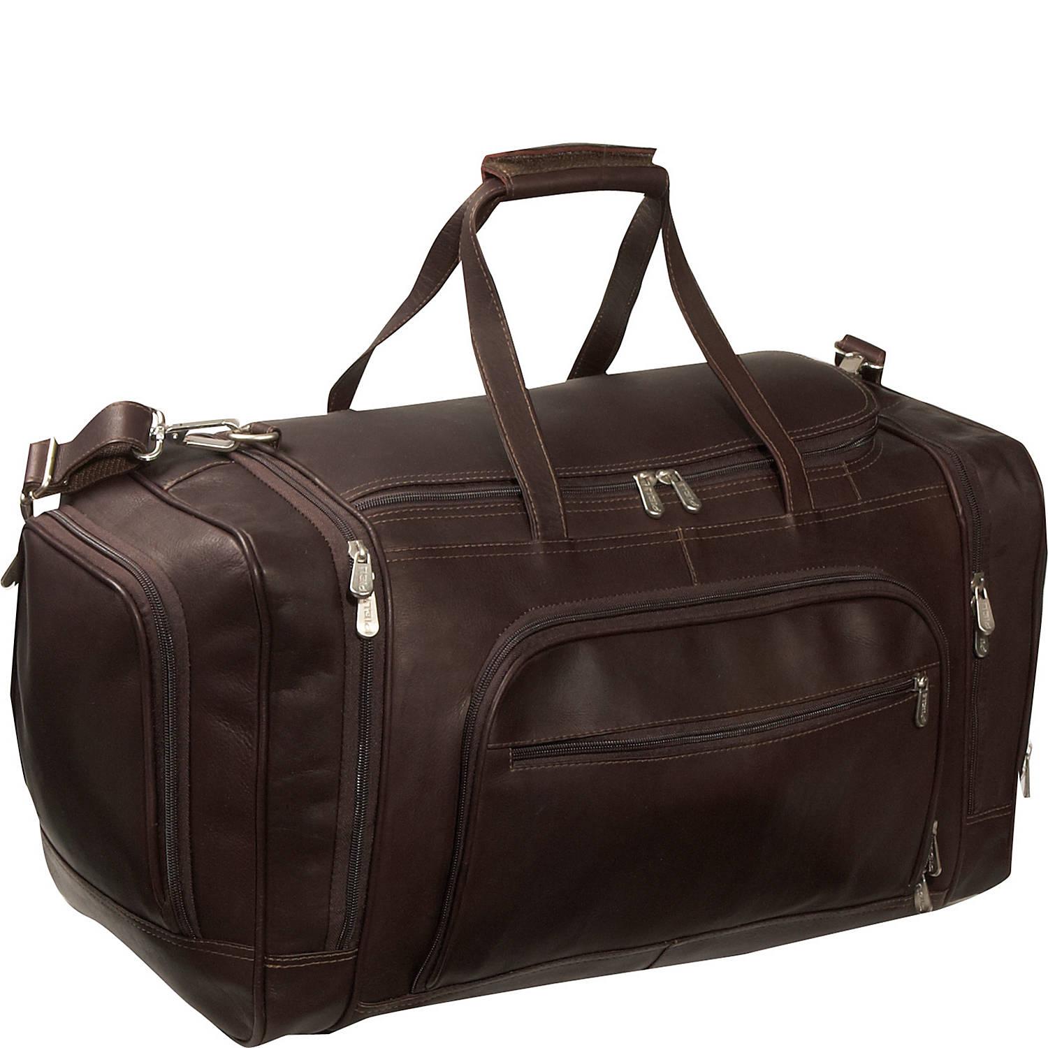 Premium Piel Multi-Compartment Travel Duffel Bag - Large Capacity Gym Sports Weekender Bag for Men & Women - Perfect for Workouts, Travel, and Outdoor Adventures