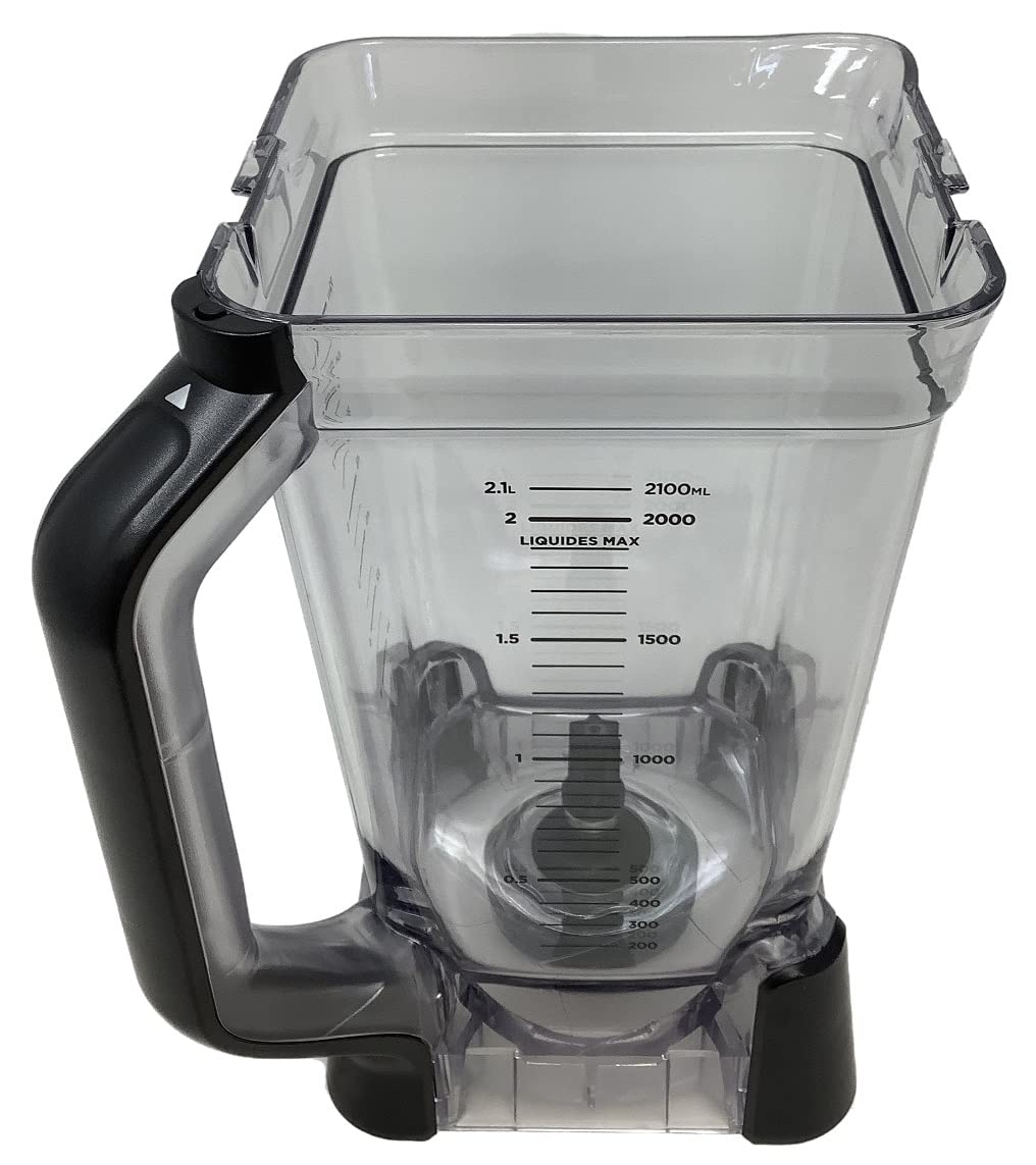 Ninja CT650 Smart Screen Blender Compatible 72 oz Pitcher (9 Cups) - Clear & Black - Perfect for Smoothies, Shakes, and Meal Prep