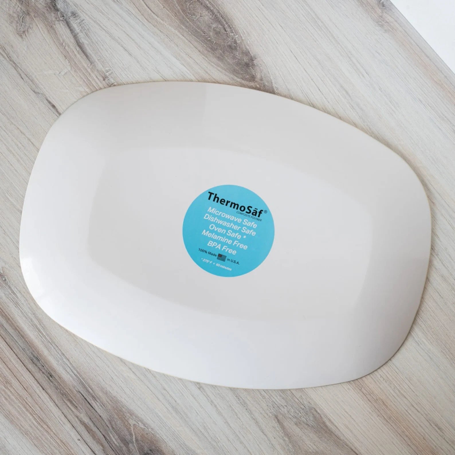 BPA-Free Plastic Serving Platter 10x14 Inch - Durable Polymer Kitchen Tray for Parties, Entertaining & Housewarming Gifts - Perfect for Appetizers, Cheese & Charcuterie Boards