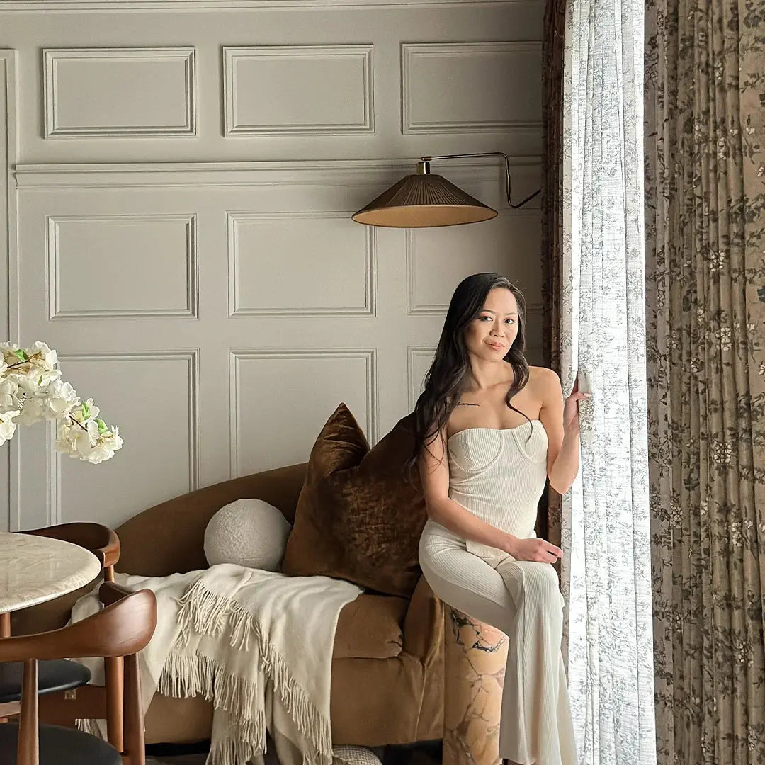 Elegant Sara Le Print Linen Pleated Cafe Curtains - Light Filtering Window Treatment for Kitchen, Dining Room & Bathroom