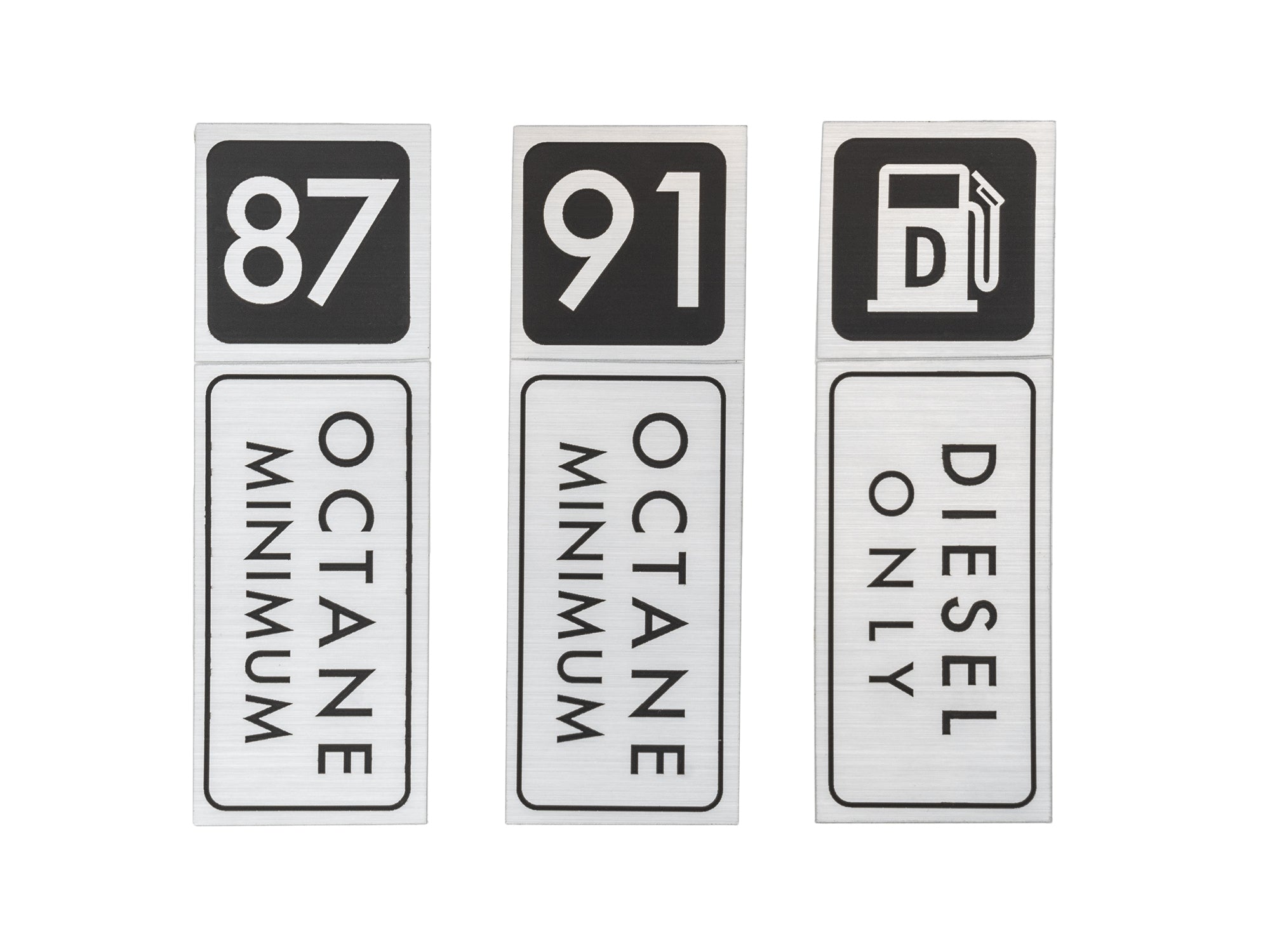 Premium Fuel Type Decals - High-Quality Vinyl Stickers for Gas, Diesel & Hybrid Vehicles - Perfect for Car Enthusiasts & Fleet Identification