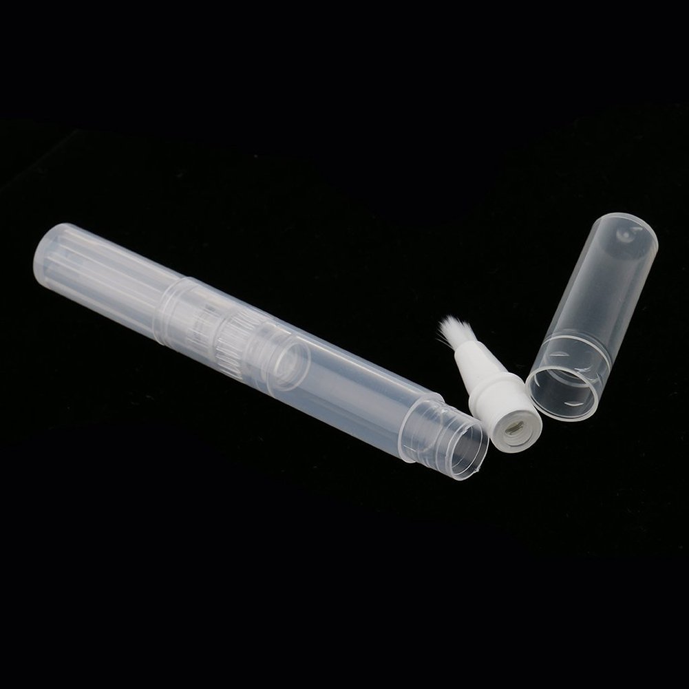 5Pcs Empty Transparent Twist Pen - Refillable Cosmetic Container for Lip Gloss, Eyelash Serum, Teeth Whitening Liquid | Travel-Friendly Makeup Brush Tube with Secure Twist Cap | Perfect for DIY Beauty, Salon Use & On-the-Go Touch Ups