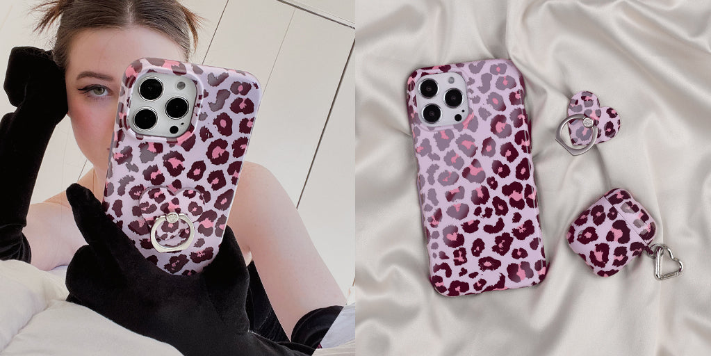 Stylish Pink Leopard Print iPhone Case - Trendy Protective Cover for iPhone Models | Perfect Gift for Women & Girls | Great for Everyday Use, Travel & Fashion Accessories