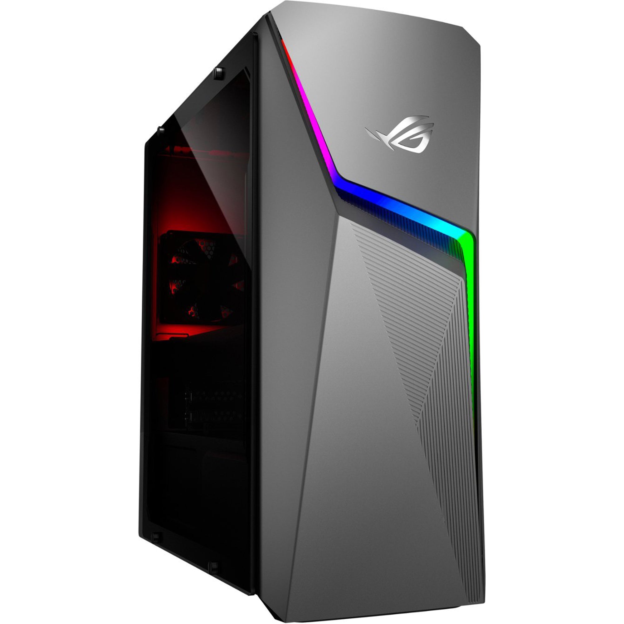 ASUS ROG Strix G10CE Gaming Desktop - Intel Core i5-11400F, NVIDIA GeForce RTX 3050 8GB, 8GB RAM, 512GB SSD, Windows 11 Home (Gray) - Perfect for Gaming, Streaming & Content Creation
