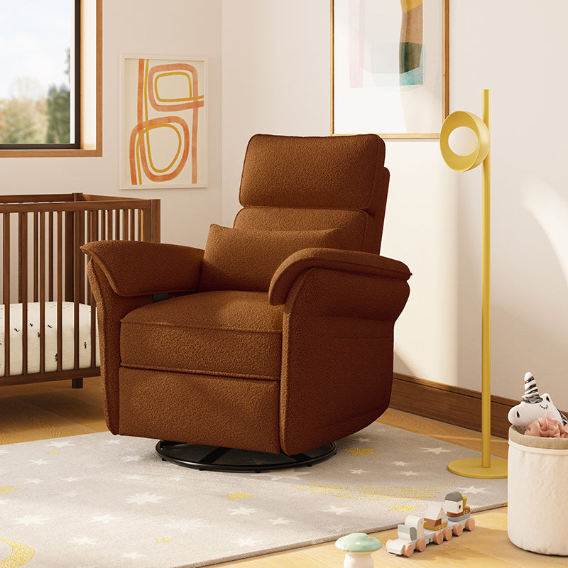Comfortable Nursery Power Glider Recliner Chair with Custom Fabric Options - Perfect for Breastfeeding, Rocking Baby to Sleep & Nursery Decor