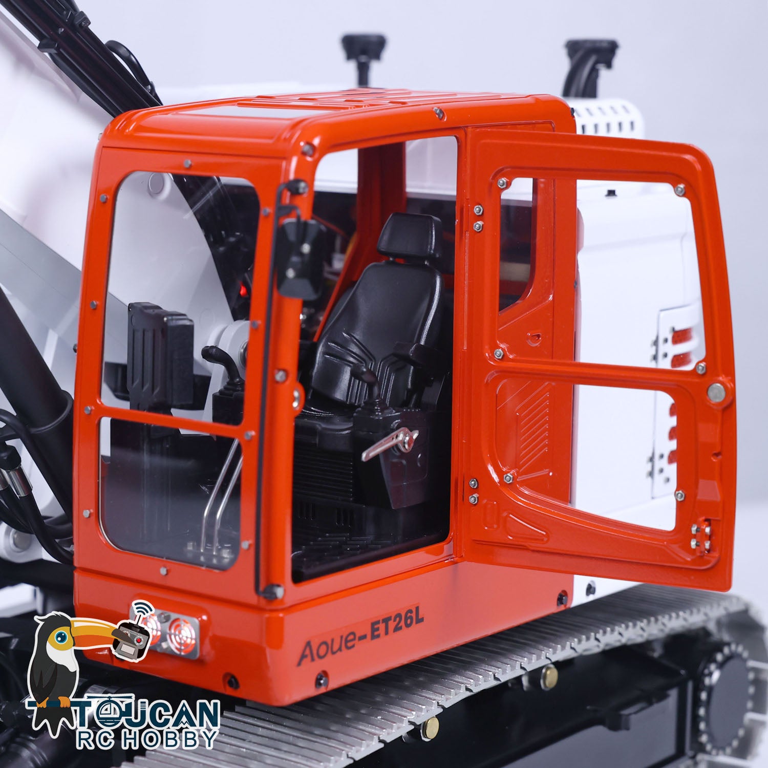 1/14 Scale Metal LESU RC Hydraulic Excavator Model - Radio Controlled Aoue ET26L PL18EV Digger with Optional Sound Effects for Hobbyists | Construction Simulation, DIY Projects, Kids & Adults Play