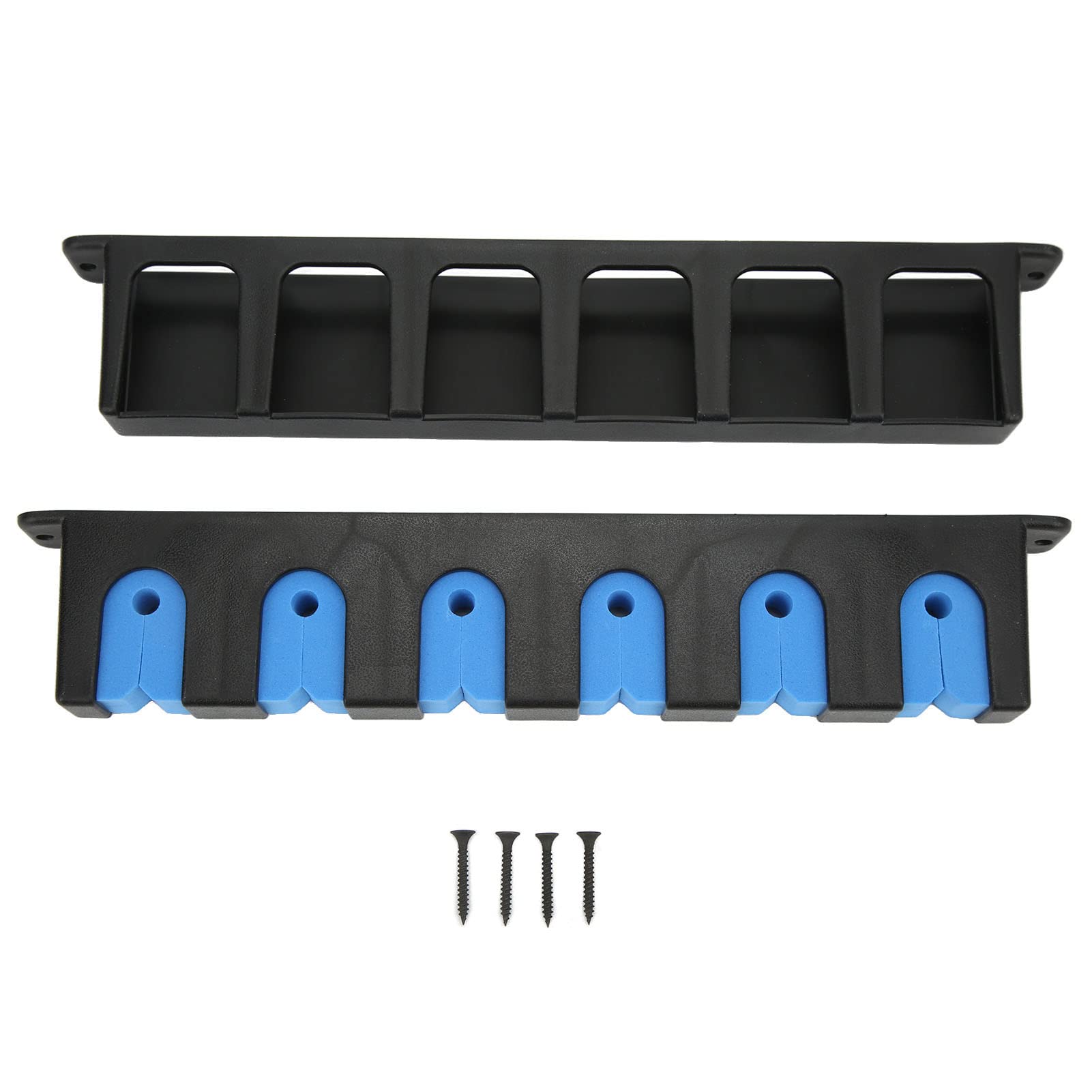 SOONALL 2-Pack Wall Mount Fishing Rod Holder - Vertical Pole Storage Rack for Garage & Home, Space Saving Organizer with Anti-Scratch Protection | Perfect for Anglers, Boat Owners & Outdoor Enthusiasts