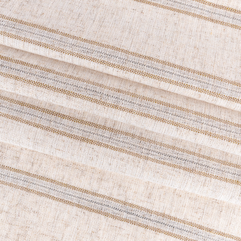 Premium Yarmouth Stripe Upholstery Fabric in Sandstone - Heavy Duty Textile for Sofas, Chairs & Home Decor Projects - Perfect for DIY Furniture, Curtains & Pillow Covers