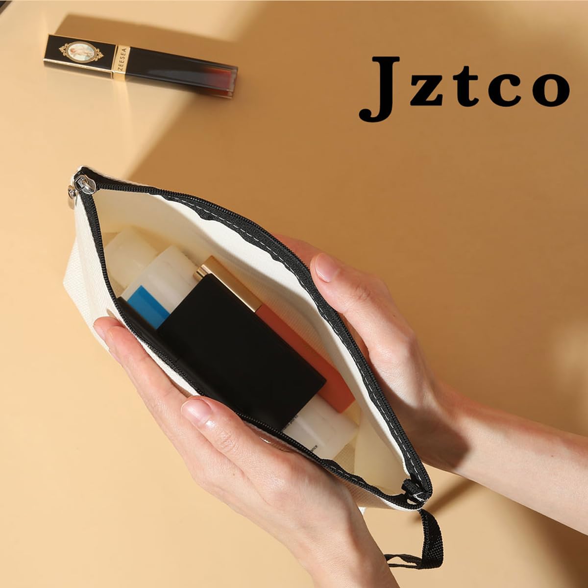 Stylish Cosmetic Bag for Women - Perfect Wife, Bride, Mom & Girlfriend Gift for Mother's Day, Engagement, Wedding & Birthday - Elegant Toiletry & Makeup Bag for Travel & Daily Use