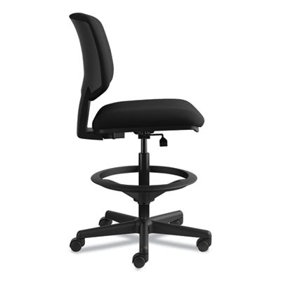 HON Volt Series Adjustable Task Stool with Steel Foot Ring - Ergonomic Office Chair for Home & Work - Perfect for Standing Desks, Workstations & Home Offices