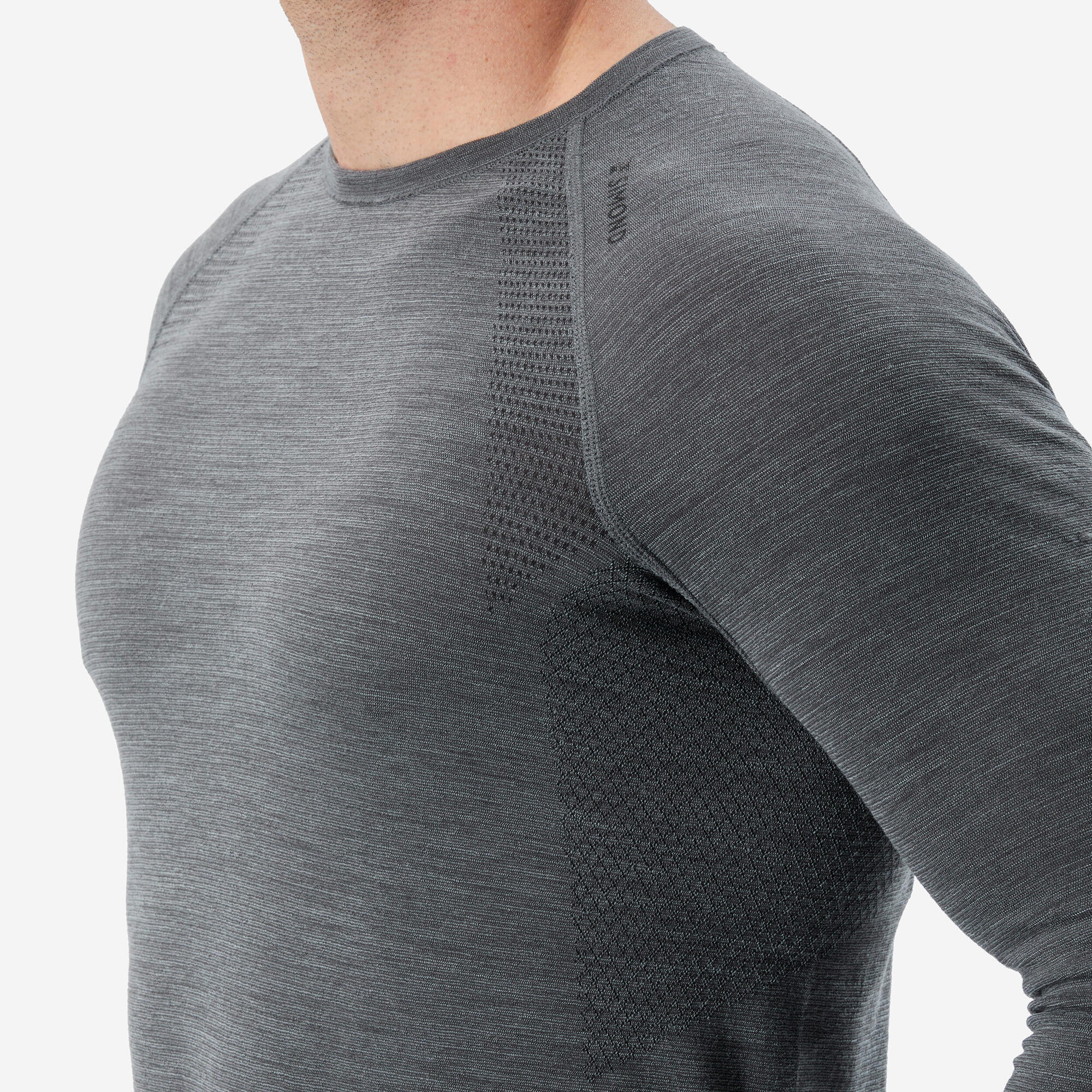 Simond Men's Alpinism Seamless Merino Wool Base Layer Long Sleeve Shirt - Warm & Breathable for Hiking, Climbing & Winter Outdoor Activities