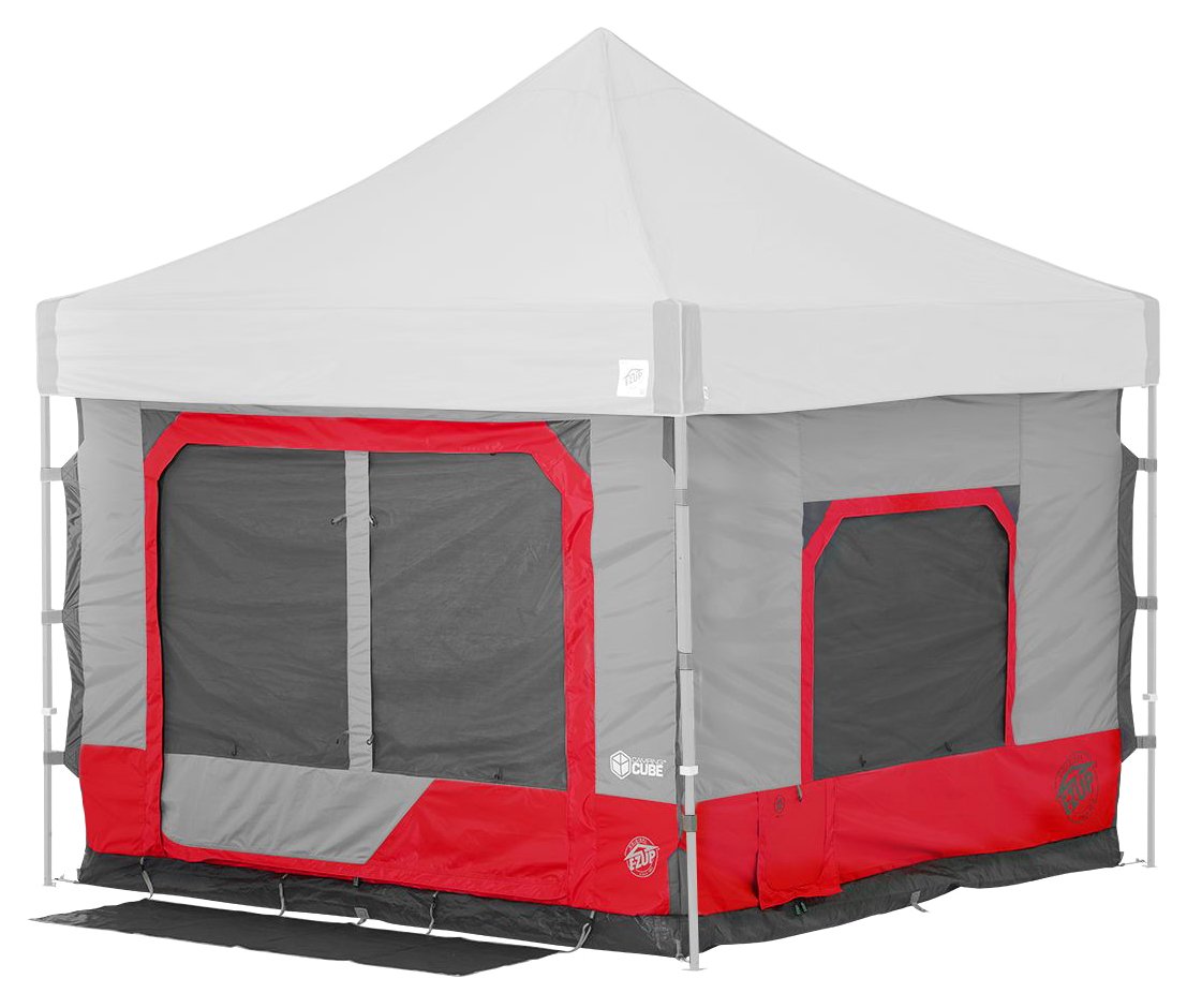 E-Z UP Camping Cube 6.4 - Convert 10' Straight Leg Canopy into Camping Tent | Portable Shelter for Outdoor Camping, Beach, Picnics & Festivals | Waterproof & Easy Setup