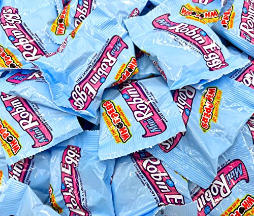 LaetaFood WHOPPERS Mini ROBIN EGGS Candy - Crunchy Malted Milk Chocolate Snacks, 50 Count Bulk Pack (1.9 lb) - Perfect for Easter Baskets, Party Favors & Office Treats