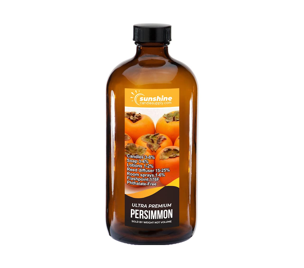 Premium Persimmon Fragrance Oil for Candles, Soap, Lotions & Body Care - Long-Lasting Scent for Home, Spa & DIY Crafting