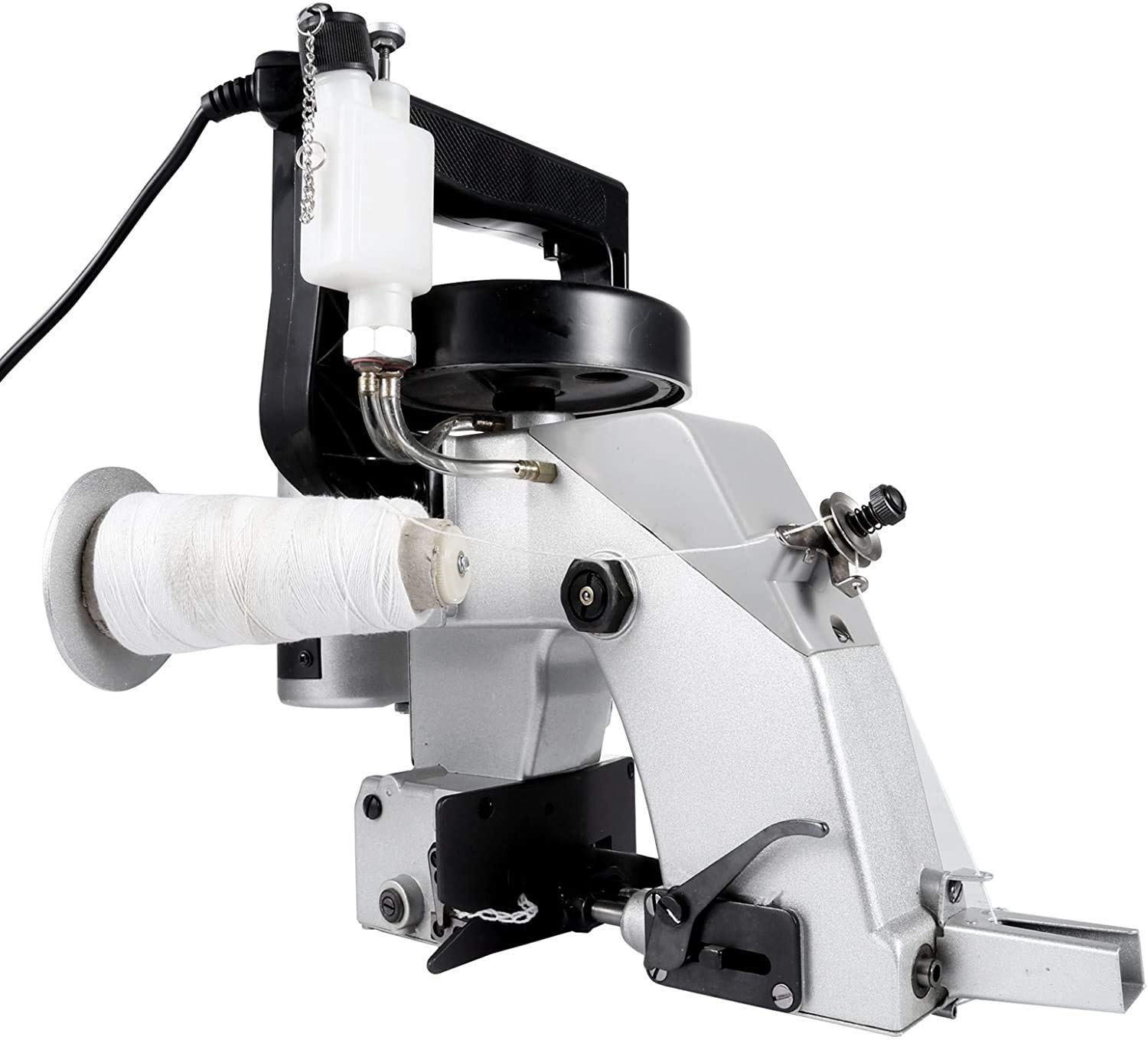 VEVOR 110V Portable Electric Bag Closer Sewing Machine - 90W Automatic Oiling Stitcher for Woven Bags, Snakeskin Sacks & Packing - Compact 36x37x27cm - Ideal for Packaging, Agriculture & Industrial Use