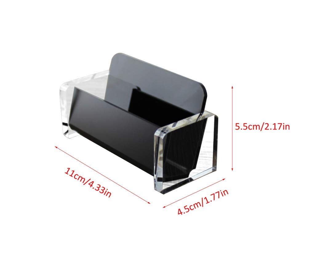 Acrylic Business Card Holder Display Stand for Office Desk - Elegant Desktop Business Card Organizer for Professionals, Meetings & Networking Events