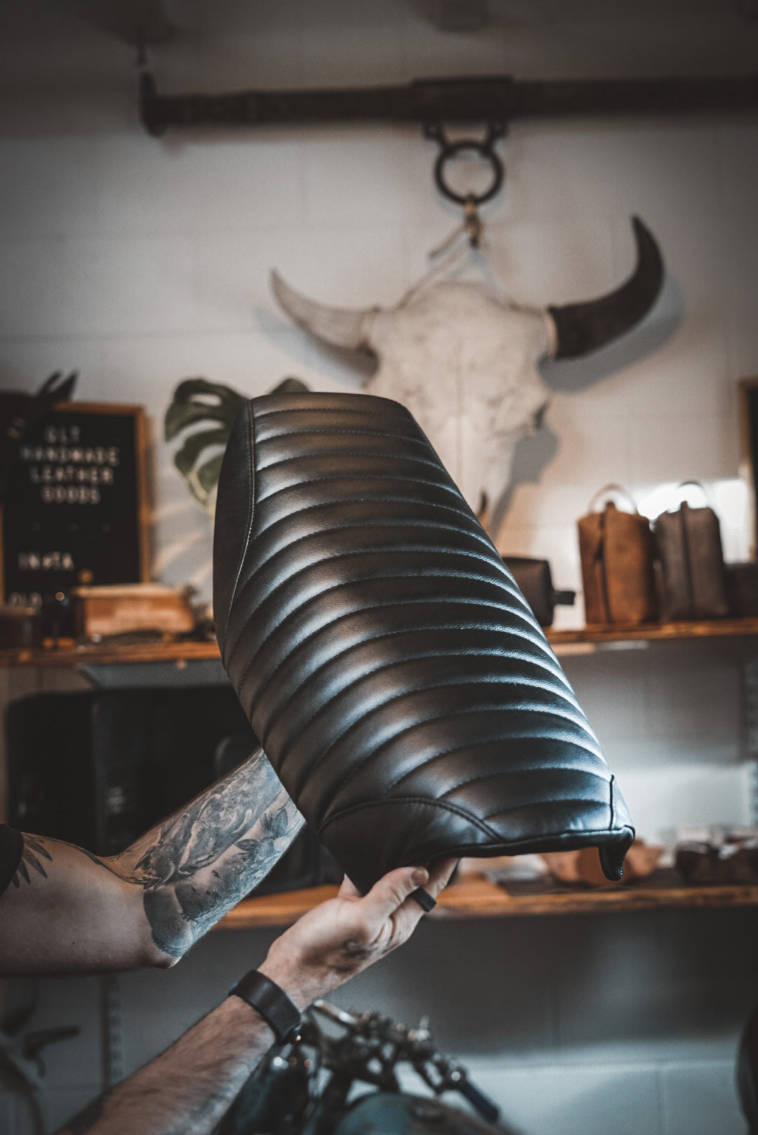 Premium Motorcycle Seat Reupholstery Kit - High-Quality Vinyl Replacement Cover for Harley, Honda, Yamaha - DIY Comfort Upgrade for Long Rides & Custom Bike Styling