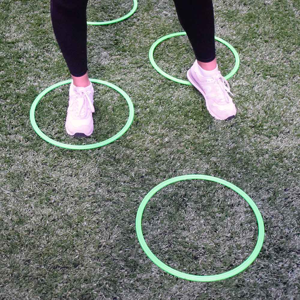 XLR8 Agility Rings - Speed Training Cones for Soccer, Football & Fitness Drills - Perfect for Athletes, Kids & Outdoor Sports Practice