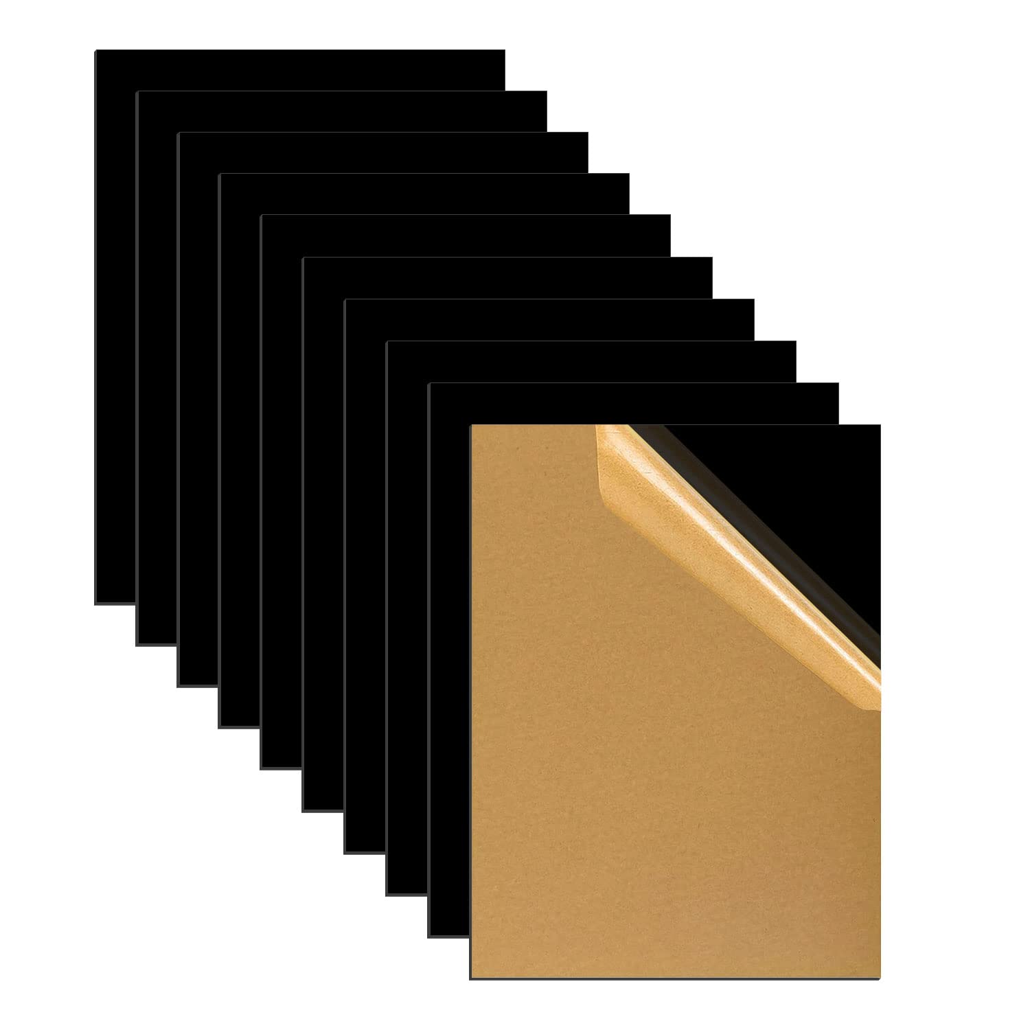 10Pcs Black Acrylic Sheets 4x6 Inch - 1/16