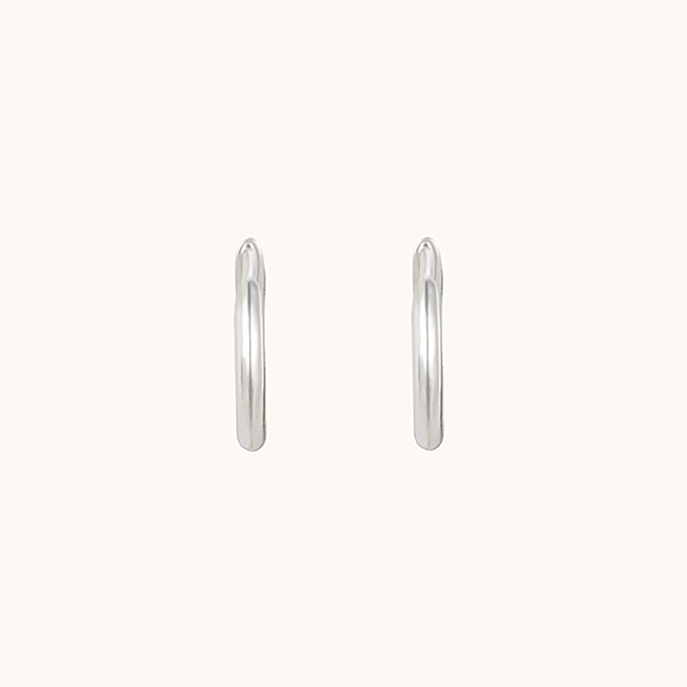 Perfect Small Everyday Hoop Earrings in Silver - Minimalist & Dainty Jewelry for Daily Wear, Work, and Casual Outfits