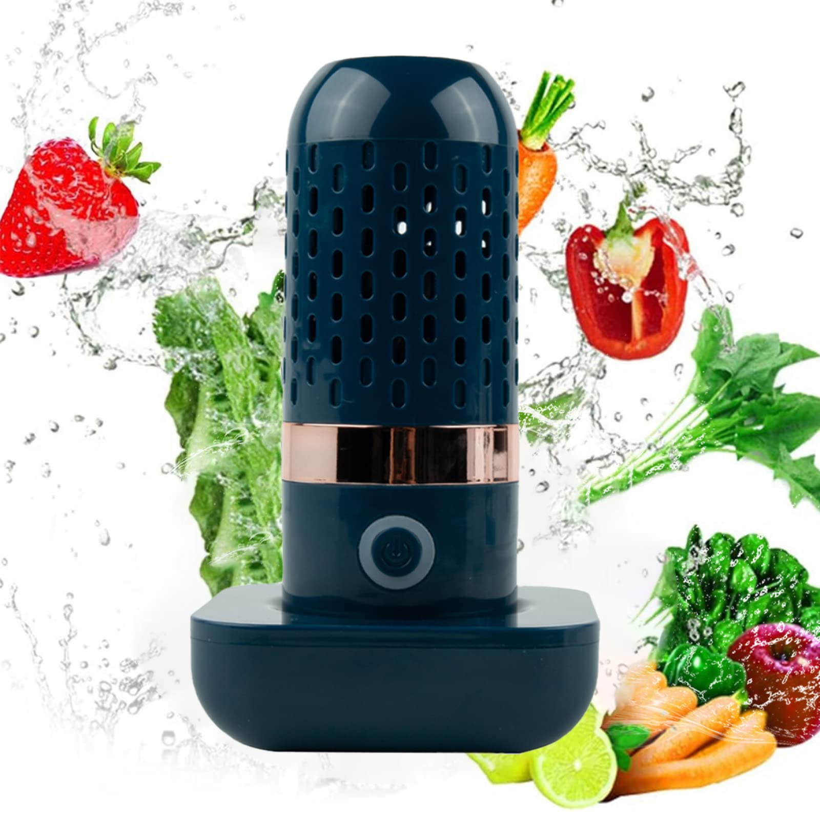 BEAUTIFABLE Wireless Fruit and Vegetable Cleaner with OH-ion Purification Technology, 4400mAh Rechargeable Battery - Perfect for Kitchen, Camping, and Travel Use