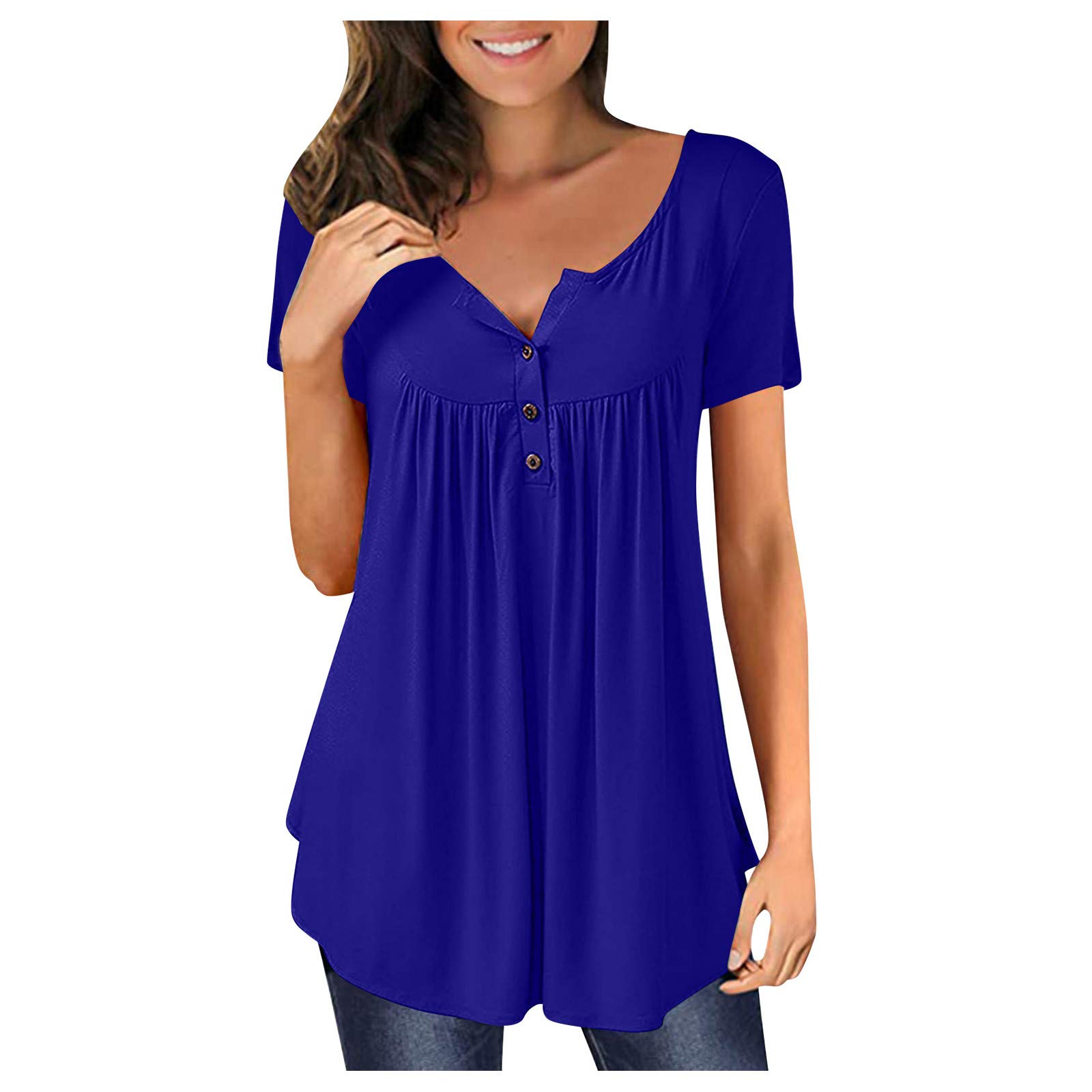 Women's Active Short Sleeve T-Shirts - Breathable Solid Color Stylish Blouse Tops for Workout & Casual Wear | Gym, Running, Yoga & Everyday Outfits