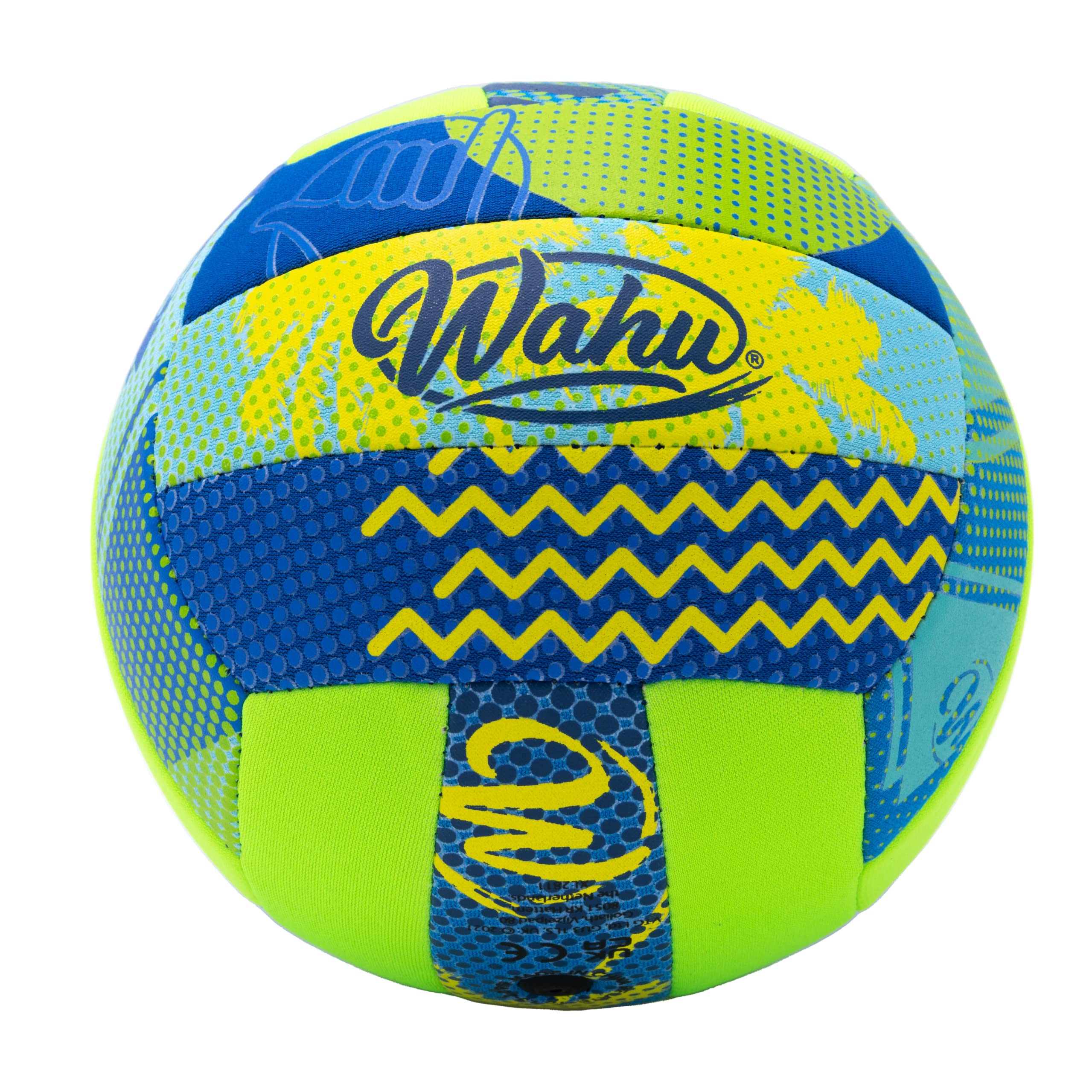 Wahu 100% Waterproof Beach Ball - 6.5 Inch All-Purpose Pool Ball for Volleyball, Soccer & Water Games | Durable Outdoor Sports Equipment for Beach, Pool & Backyard Fun (Green)
