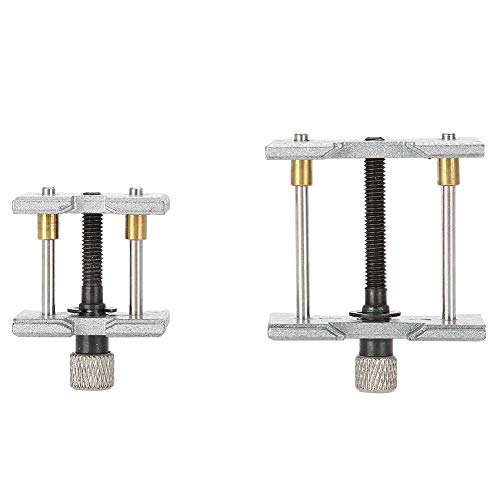 Professional 2-Seat Metal Watch Movement Holder Clip & Base - Precision Watchmaker Repair Tool for Watch Maintenance | Ideal for Watch Repair Shops, DIY Enthusiasts & Jewelers