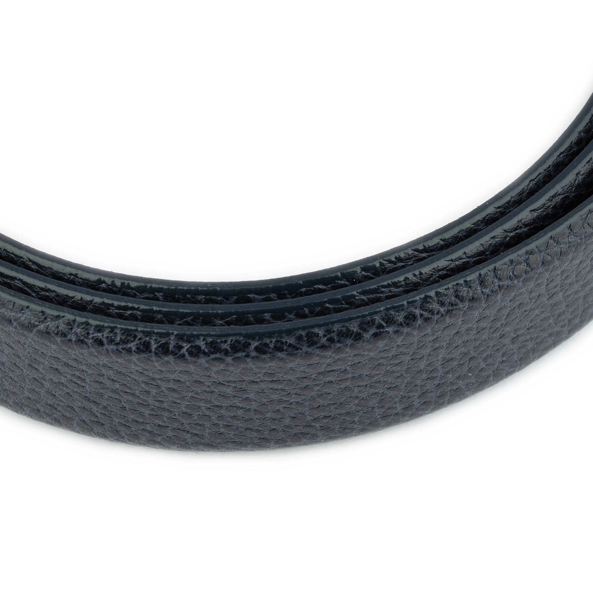 Luxury Blue Leather Belt Strap for Men - Ferragamo Style Buckle Replacement - Perfect for Business, Casual & Formal Outfits