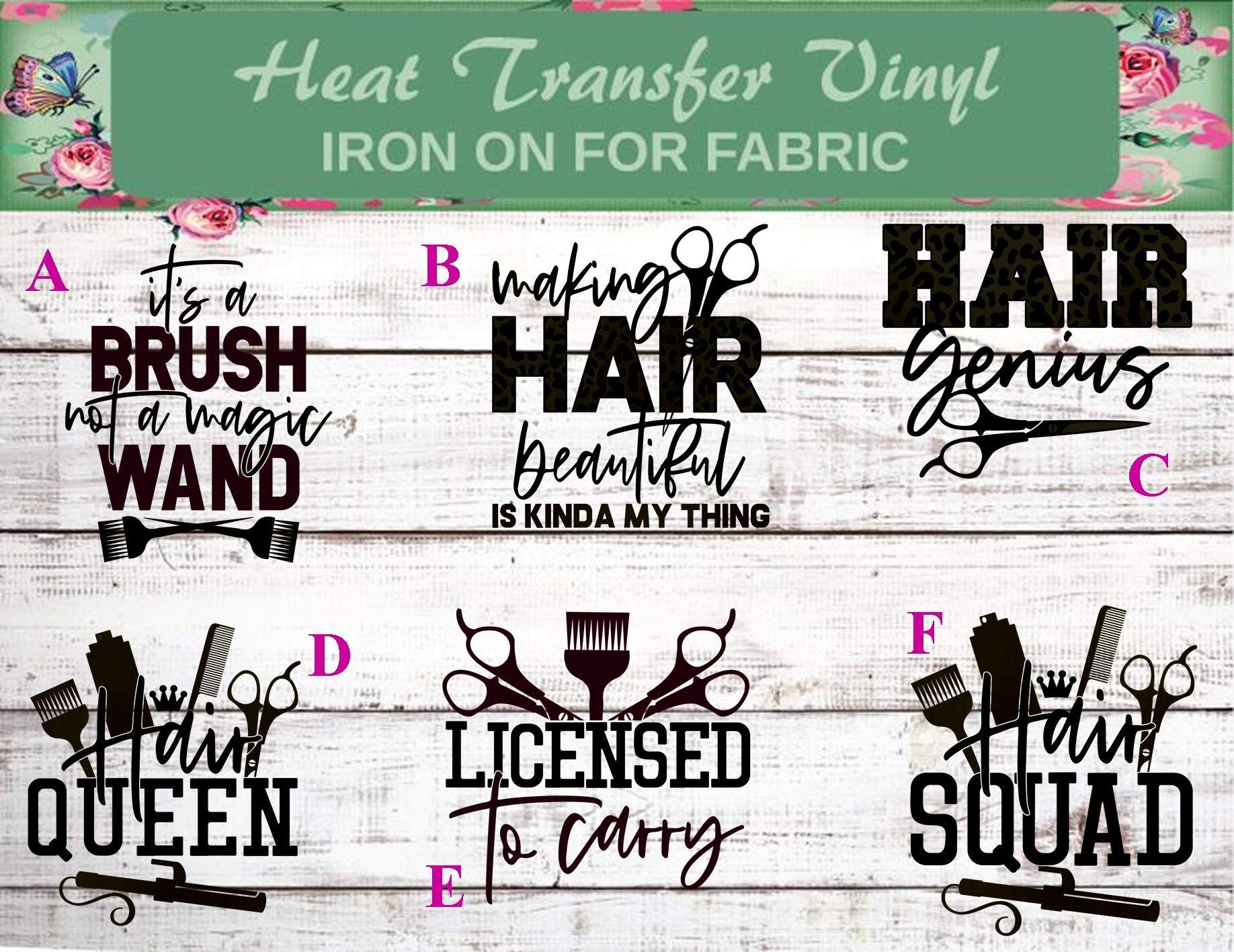 Professional Hair Stylist Iron On Patches - Salon Life, Hair Genius & Scissor Designs for Stylist Shirts & Licensed Carry Apparel | Perfect for Hairdressers, Salon Teams & Hair Enthusiasts